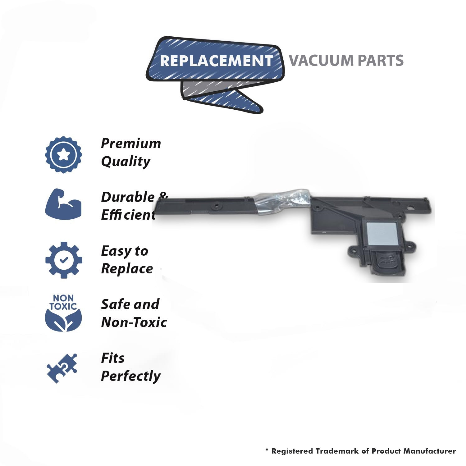 Topvacuumparts Replacement Part For Proteam Vacuum Rear Base Plate for Fit Model Progen 15# compare to part 835681