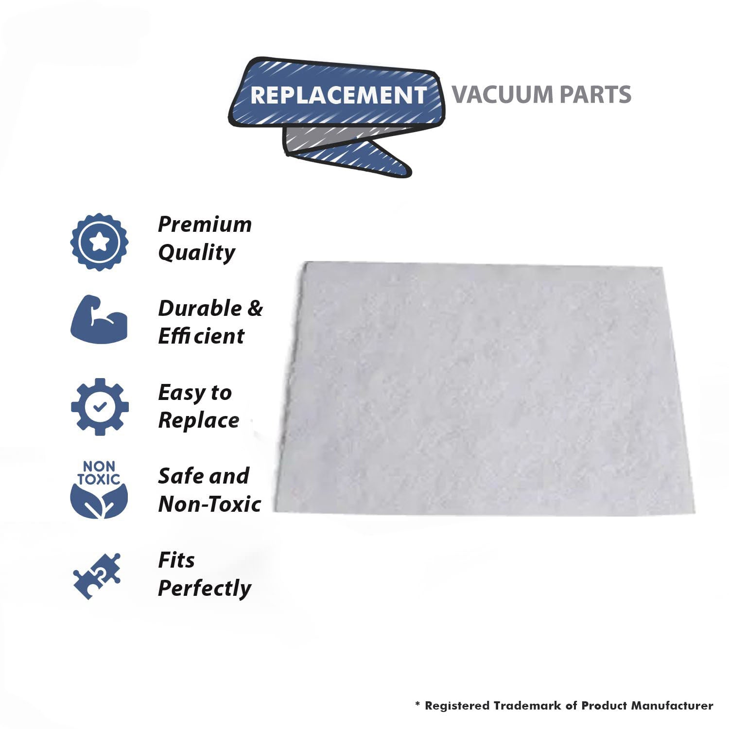 Topvacuumparts Replacement Part For Dirt Devil RV2000, CV950 Vacuum Cleaner Secondary Filter # 4929