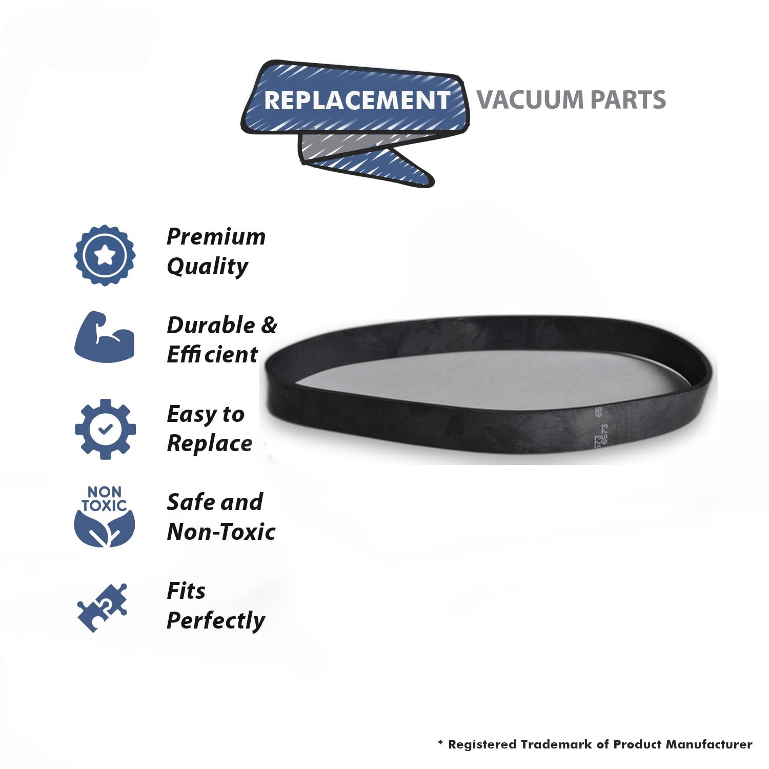 Topvacuumparts Replacement Part For Sharp Models 4320, 4420 Vacuum Cleaner All Twin Energy Models Belt 2Pk # compare to part 12523