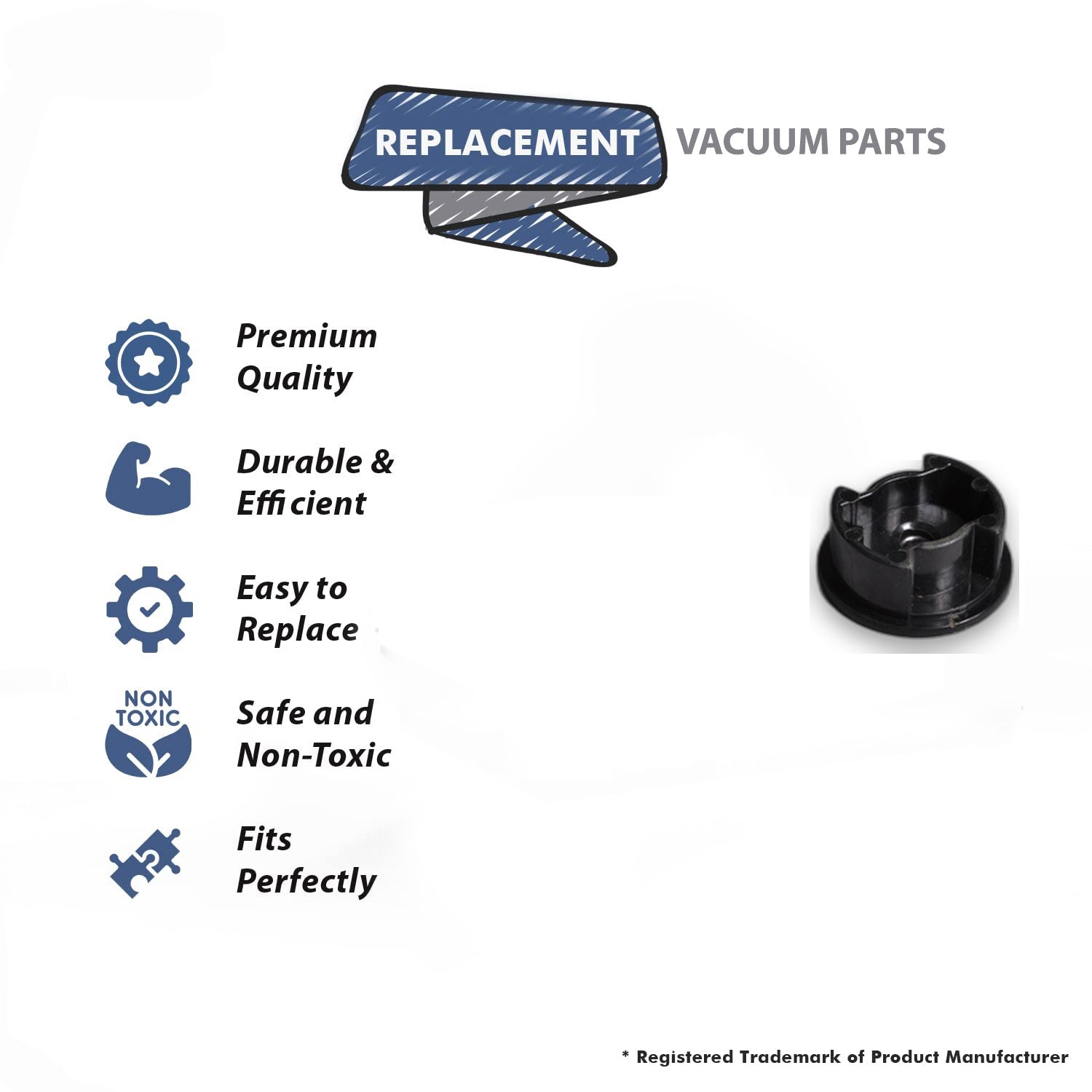 Topvacuumparts Replacement Part For Sharp 3520, 3620 Vacuum Cleaner Agitator Pulley with Edge Clrn and Bring # compare to part 95QEC37201141