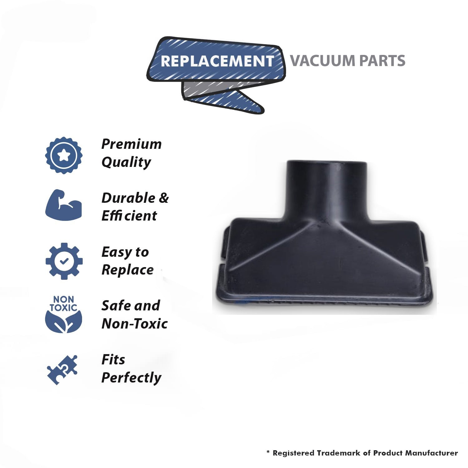 Topvacuumparts Replacement Part For Shop-Vac Floor/Uph Nozzle, Large Opening 2 1/2 Inch Tool # compare to part 88-1710-02