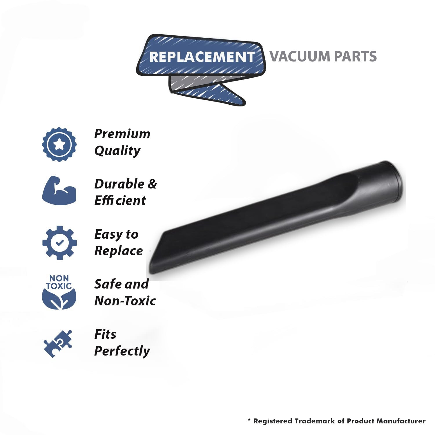 Topvacuumparts Replacement Part For Shop-Vac Vacuum Cleaner 2 1/2 Inch Crevice Tool (2 Pack) # compare to part 88-1810-06