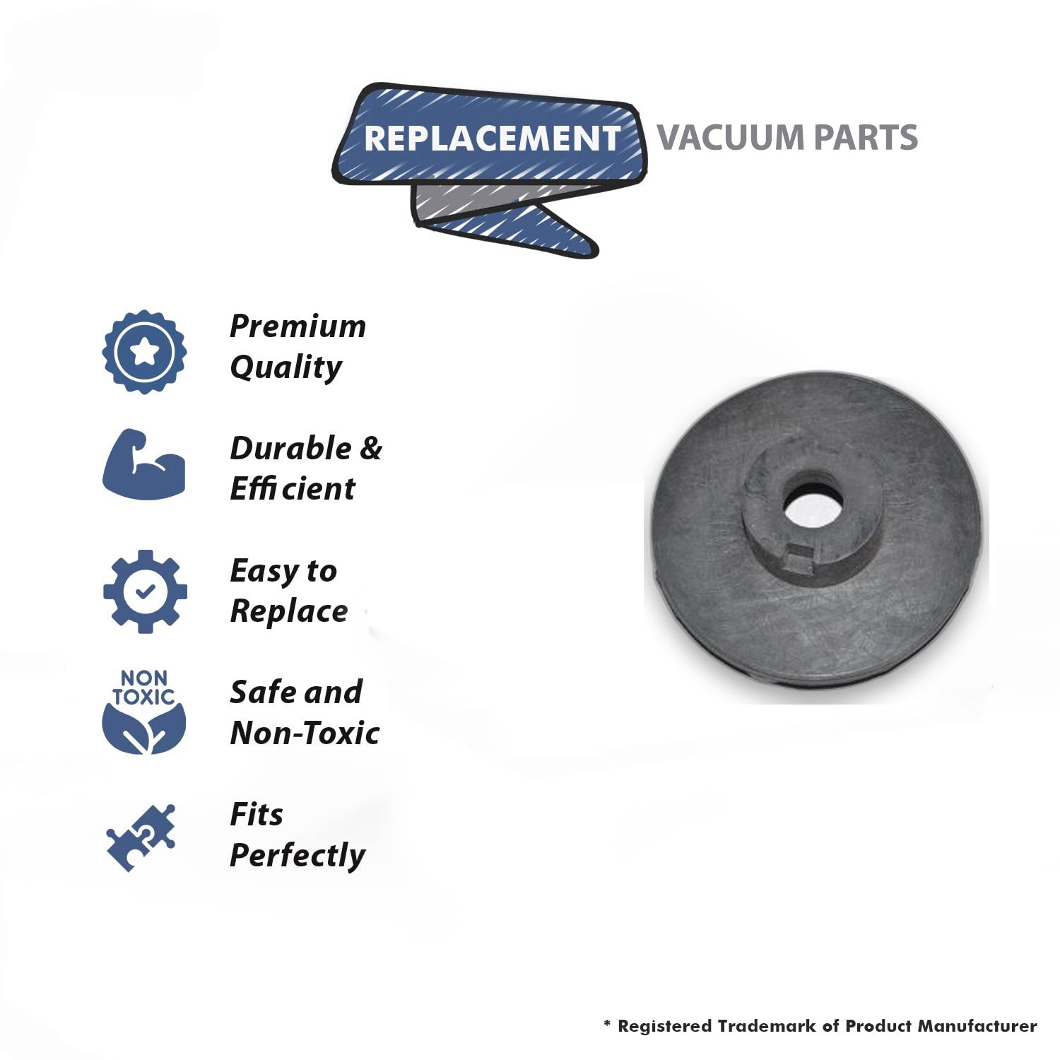 Topvacuumparts Replacement Part For Hoover Upright Vacuum Cleaner Motor Rear Plate # compare to part 93001677