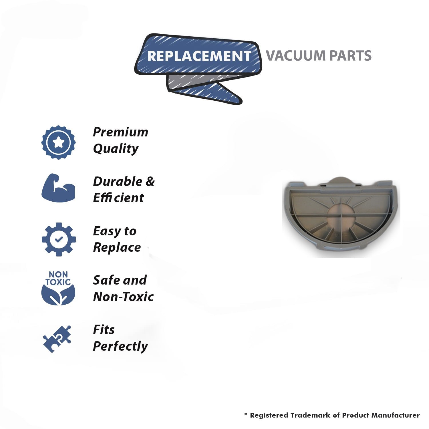Topvacuumparts Replacement Part For Hoover Vacuum Cleaner Pre Motor Filter Frame # compare to part 93001731