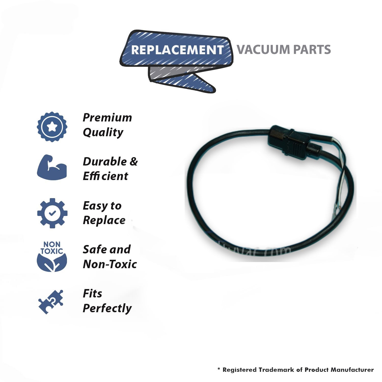 Topvacuumparts Replacement Part For Bissell Singer SB-12600 Upright Vacuum Cleaner Cord # compare to part 3102818