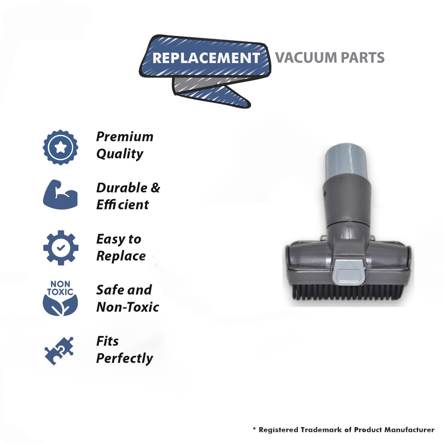 Topvacuumparts Replacement Part For Shark NV600, 680 Vacuum Cleaner Dust Brush # compare to part 98 1614 09