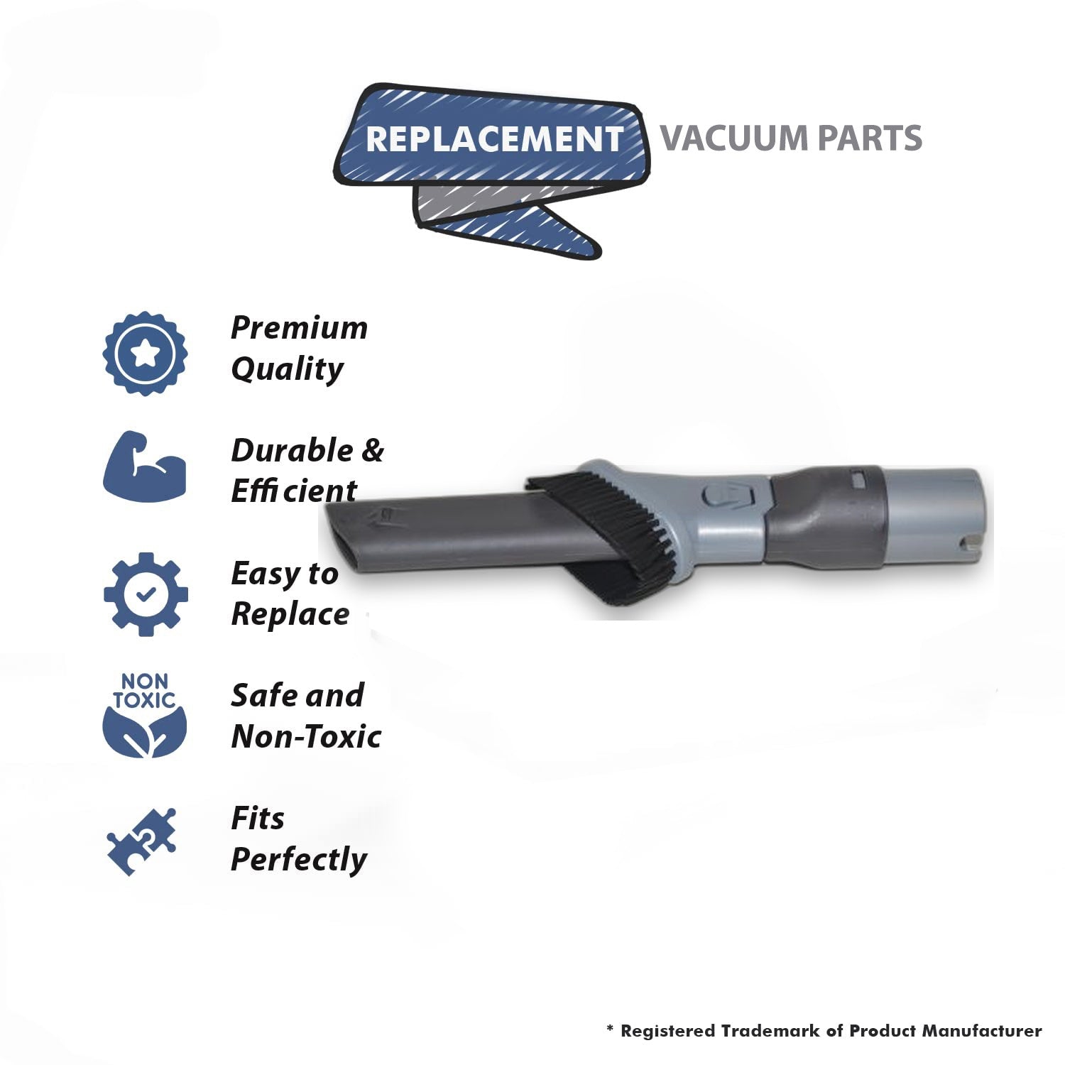 Topvacuumparts Replacement Part For Vacuum Cleaner 2In1 Crevice Tool Fits HV300,HV320 Models # compare to part 98 1814 07