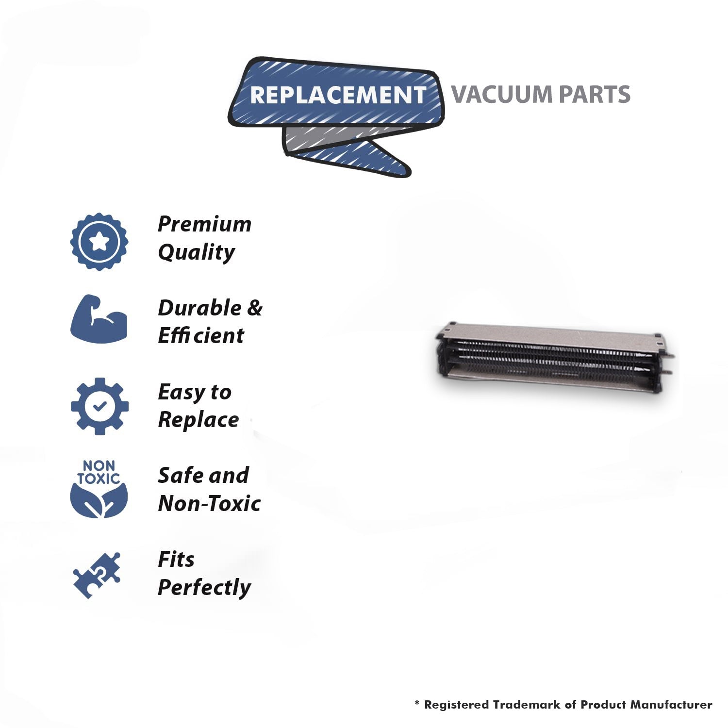 Topvacuumparts Replacement Part For Heat Smart Liberty Vacuum Cleaner Ceramic Coated Heating Element # compare to part LTP301