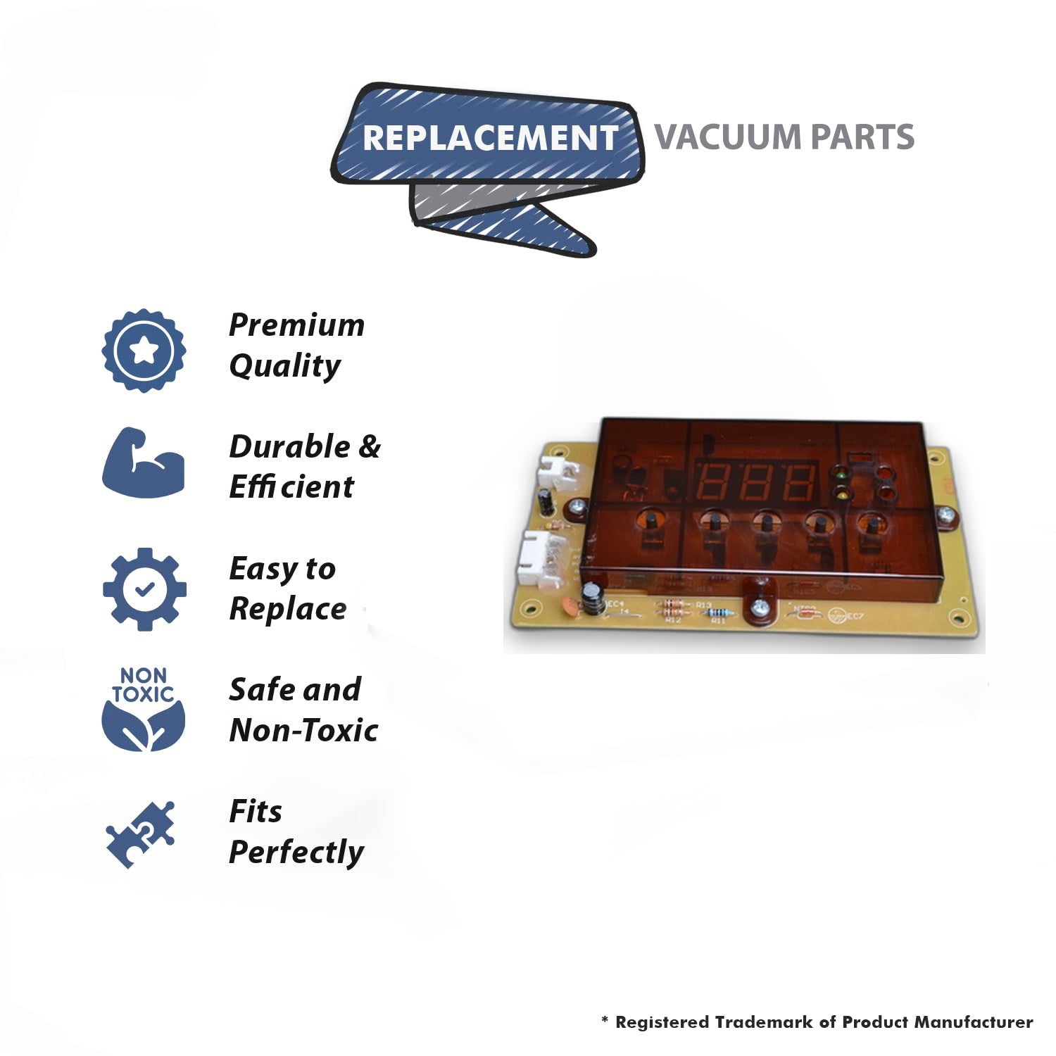 Topvacuumparts Replacement Part For Heat Smart Liberty Vacuum Cleaner LED Display Board # compare to part LTP321