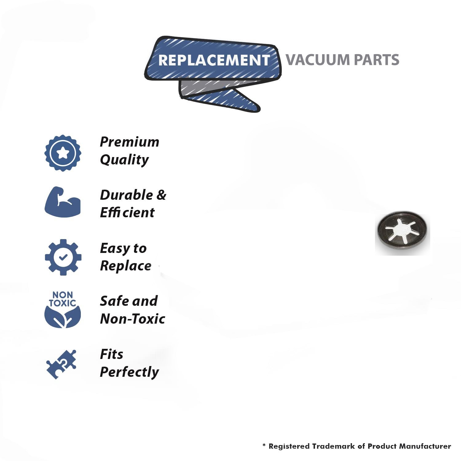 Topvacuumparts Replacement Part For Eureka Sanitaire Vacuum Spring-Rear Wheel Fits SC5500A Upright Models # compare to part A03837101