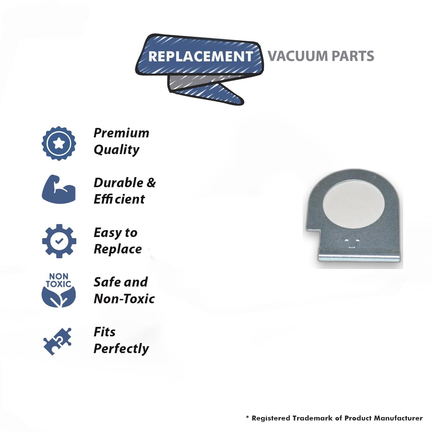 Topvacuumparts Replacement Part For Fuller Brush Vacuum Collar FBMM-PW, Nozzle Hose # compare to part A07