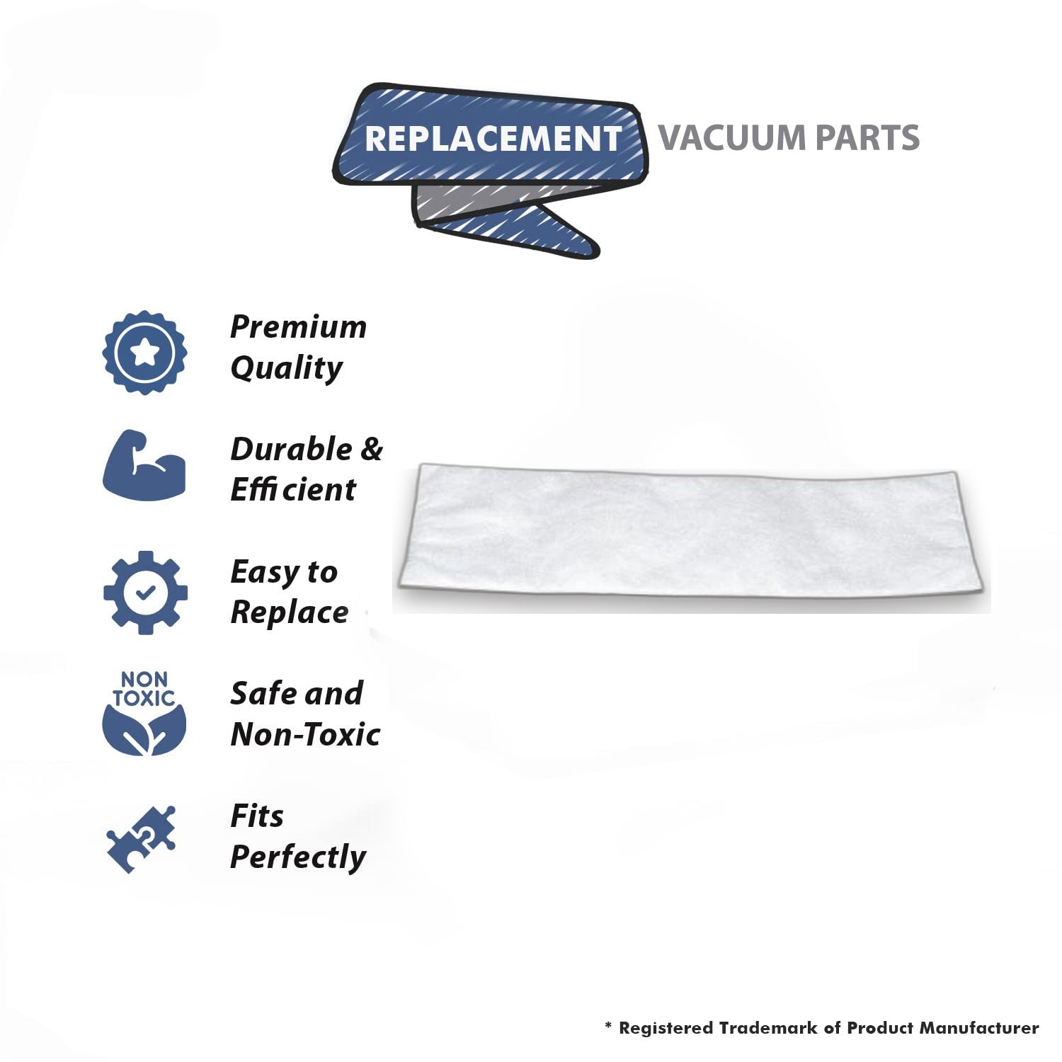 Topvacuumparts Replacement Part For Vacuum Cleaner Vibrance Eletrostatic Filter Fits R800C4 Models # compare to part B222 0800