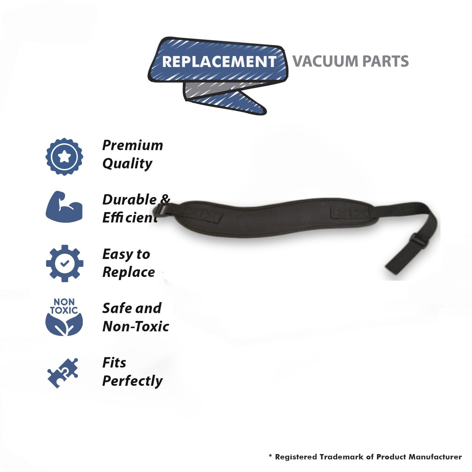 Topvacuumparts Replacement Part For Carpet Pro Right Padded Shoulder Harness Fits Scb-P1 Vacuum Models # compare to part B352-7000