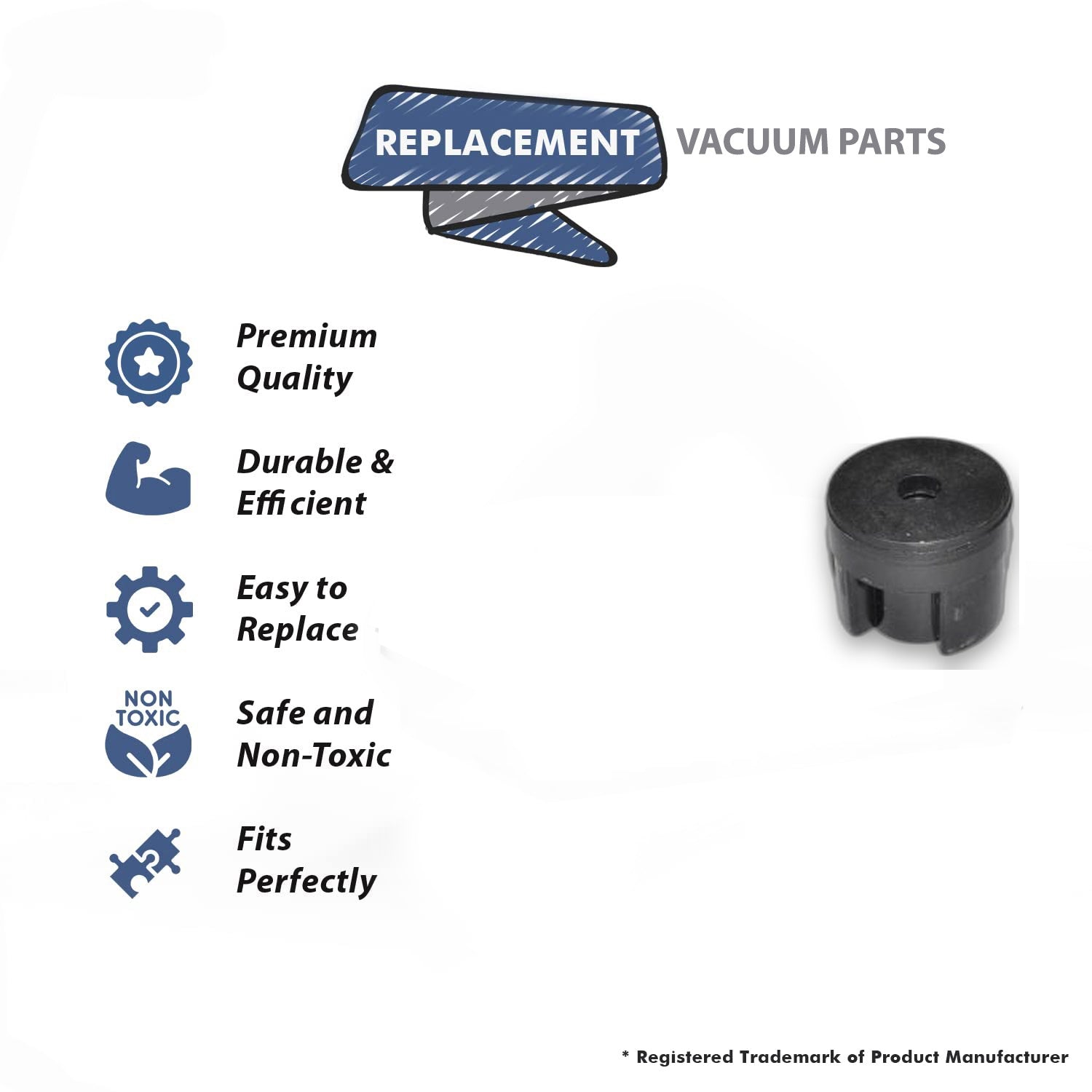 Topvacuumparts Replacement Part For Fuller Brush T4000, FBMM-PWCF4 Vacuum Cleaner Clutch Rubber Pad # compare to part C012-0400
