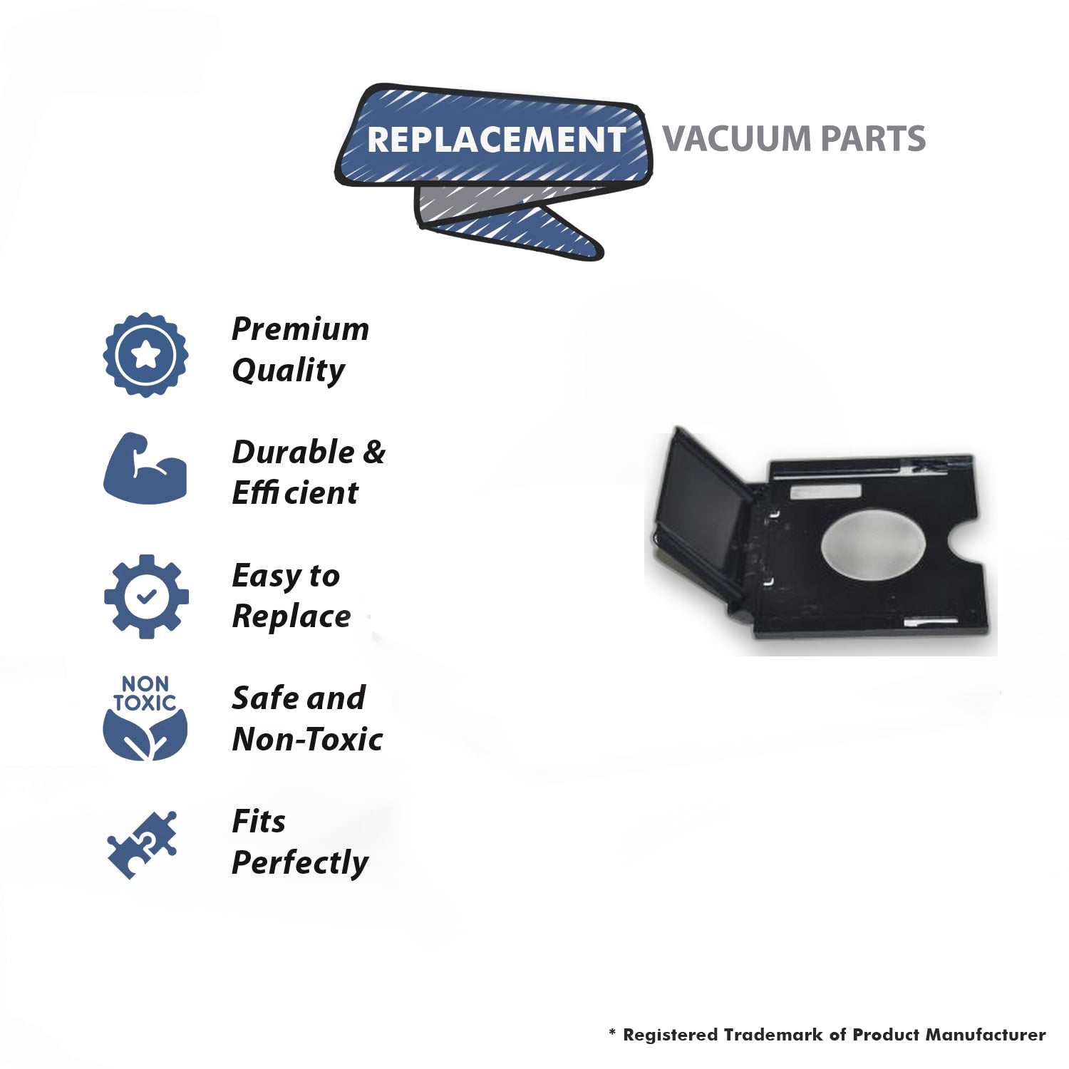 Topvacuumparts Replacement Part For Riccar Jill Canister Vacuum Cleaner Bag Holder # compare to part C361-1100