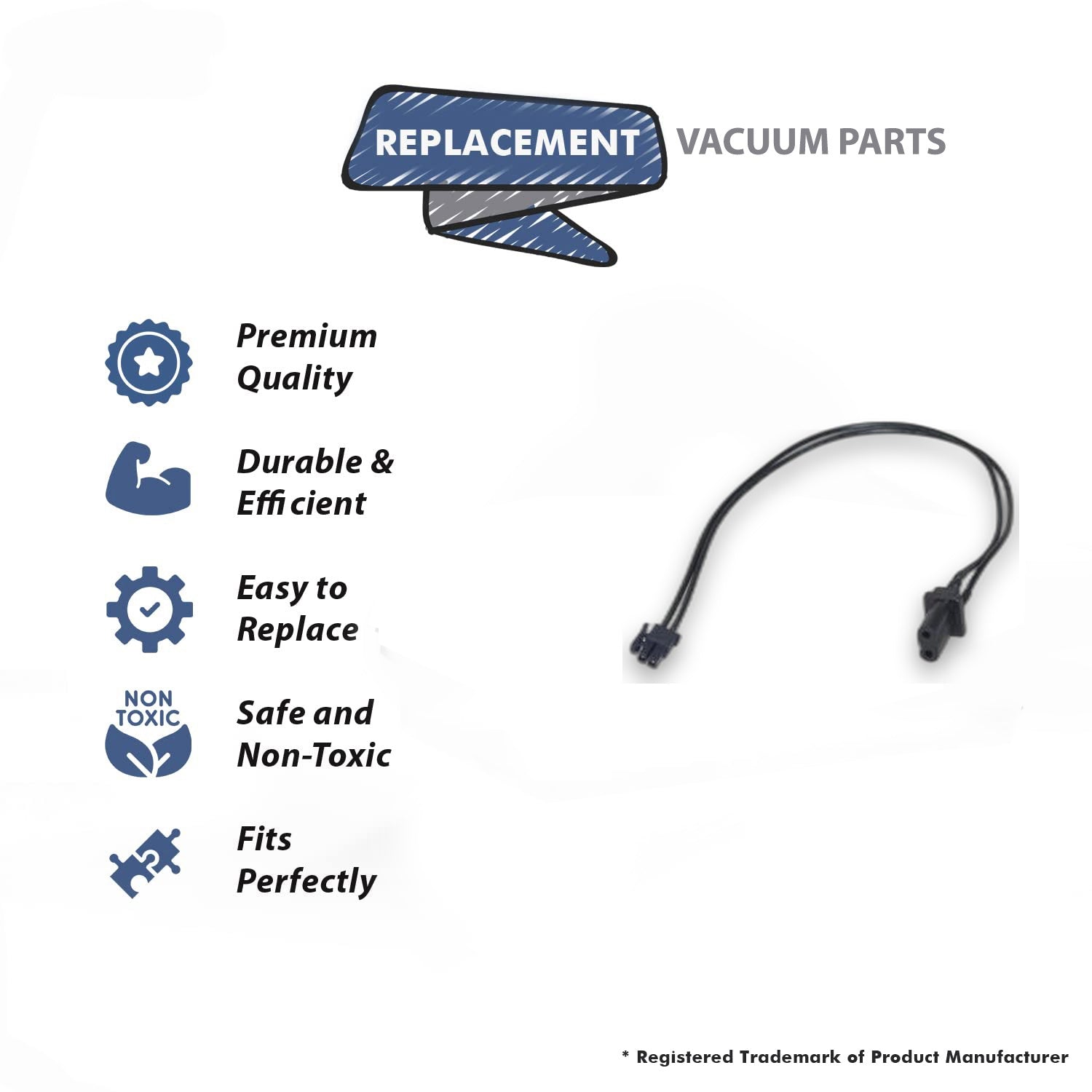 Topvacuumparts Replacement Part For E-2 Receptacle Compatible With Part Number 12834