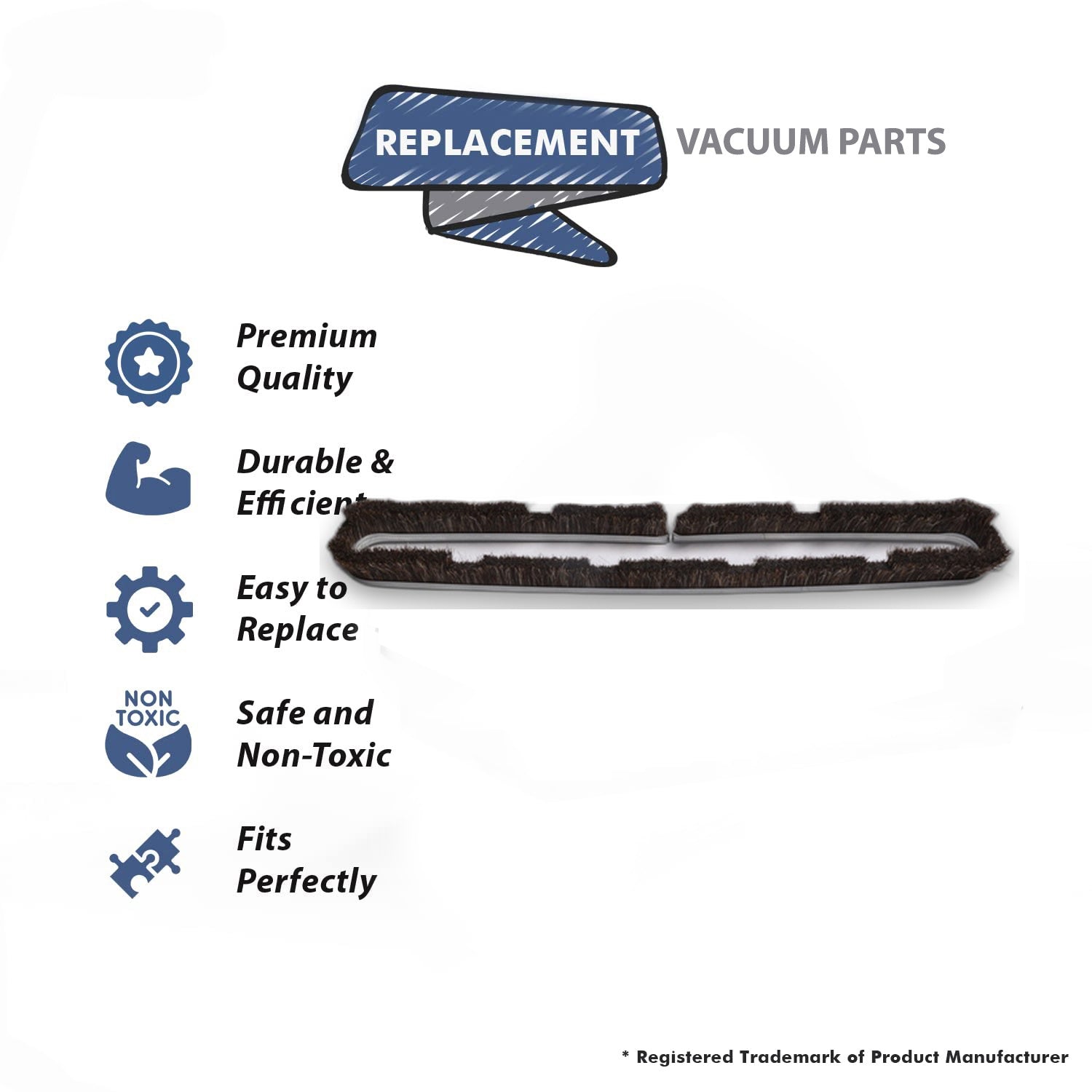 Topvacuumparts Replacement Part For E2 Type 12 Bristle Floor Brush Compatible With Part Number 13203
