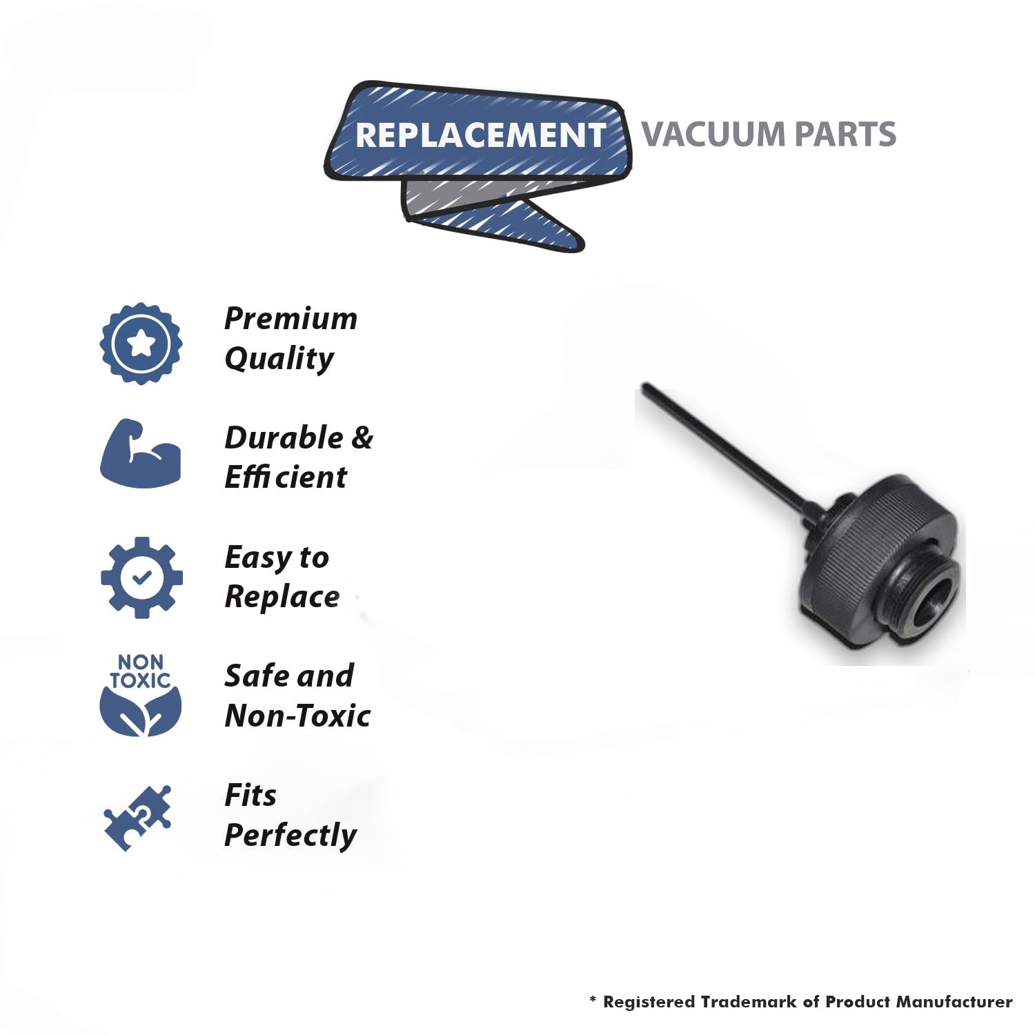 Topvacuumparts Replacement For E Aquamate Vacuum Cap Insert Assembly # Compare to Part 13270