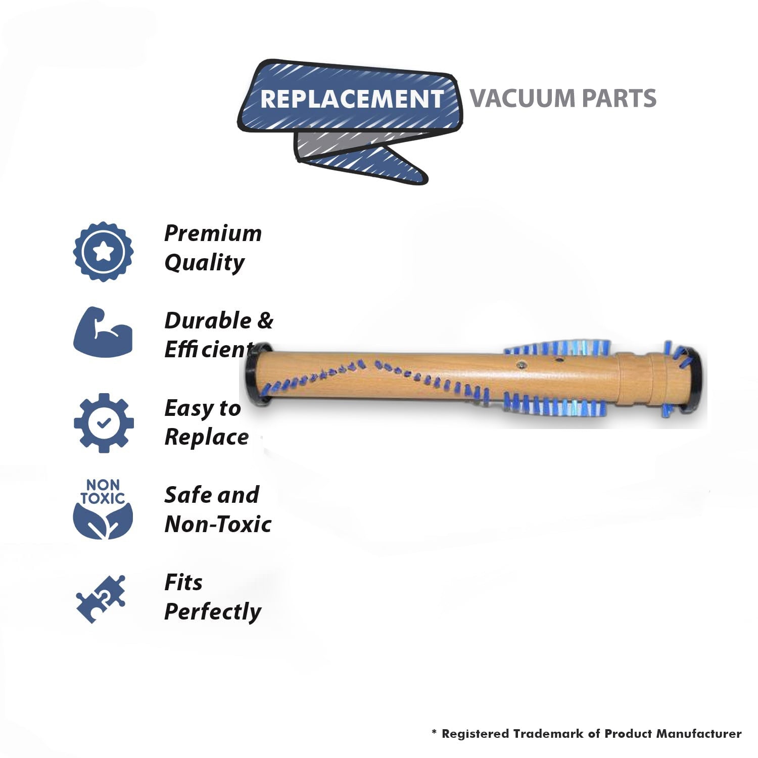 Topvacuumparts Replacement Part For Bissell Vacuum Brushroll for Fit Model BGU5500# compare to part SC002 0002