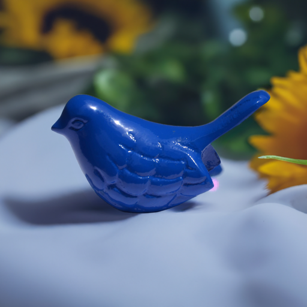 Vibhsa Bird Figurines Symbols of Health & Happiness (Blue)