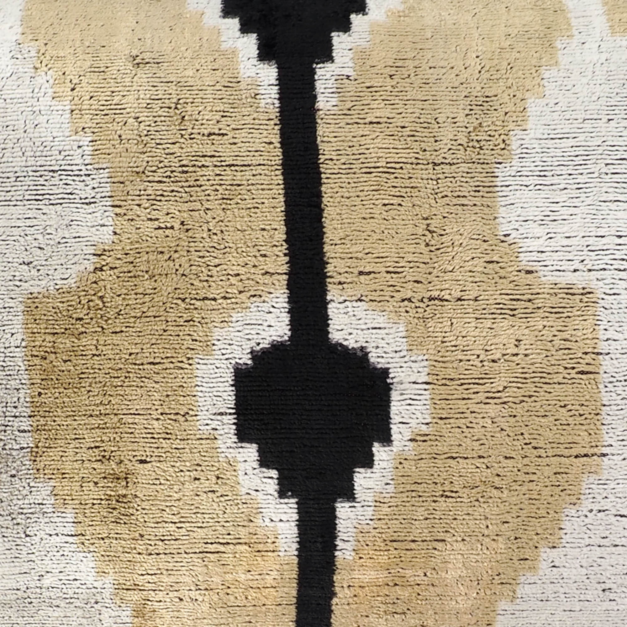 Kisses Silk Velvet Ikat Throw Pillow, 16 x 24