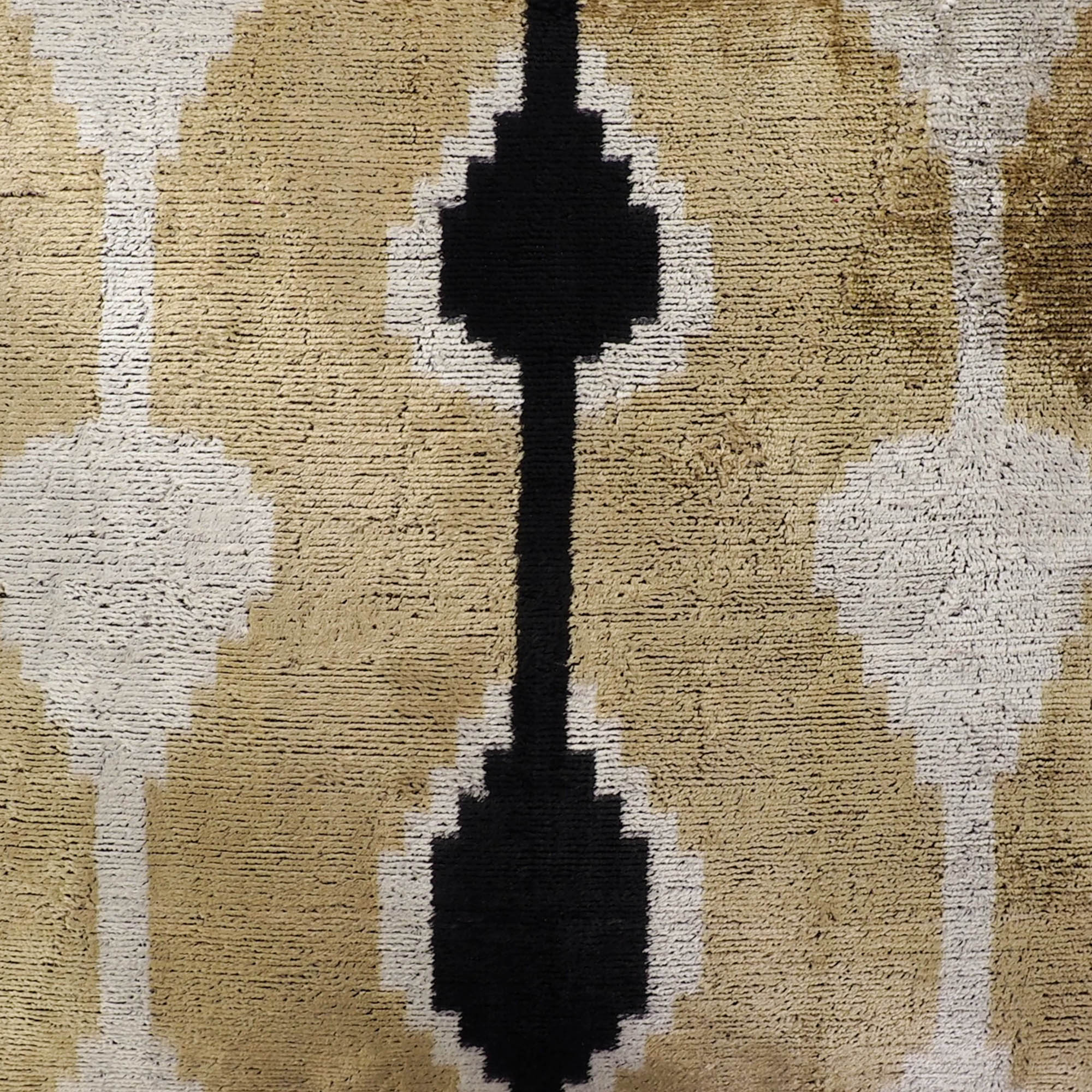 Kisses Silk Velvet Ikat Throw Pillow Cover, 20 x 20