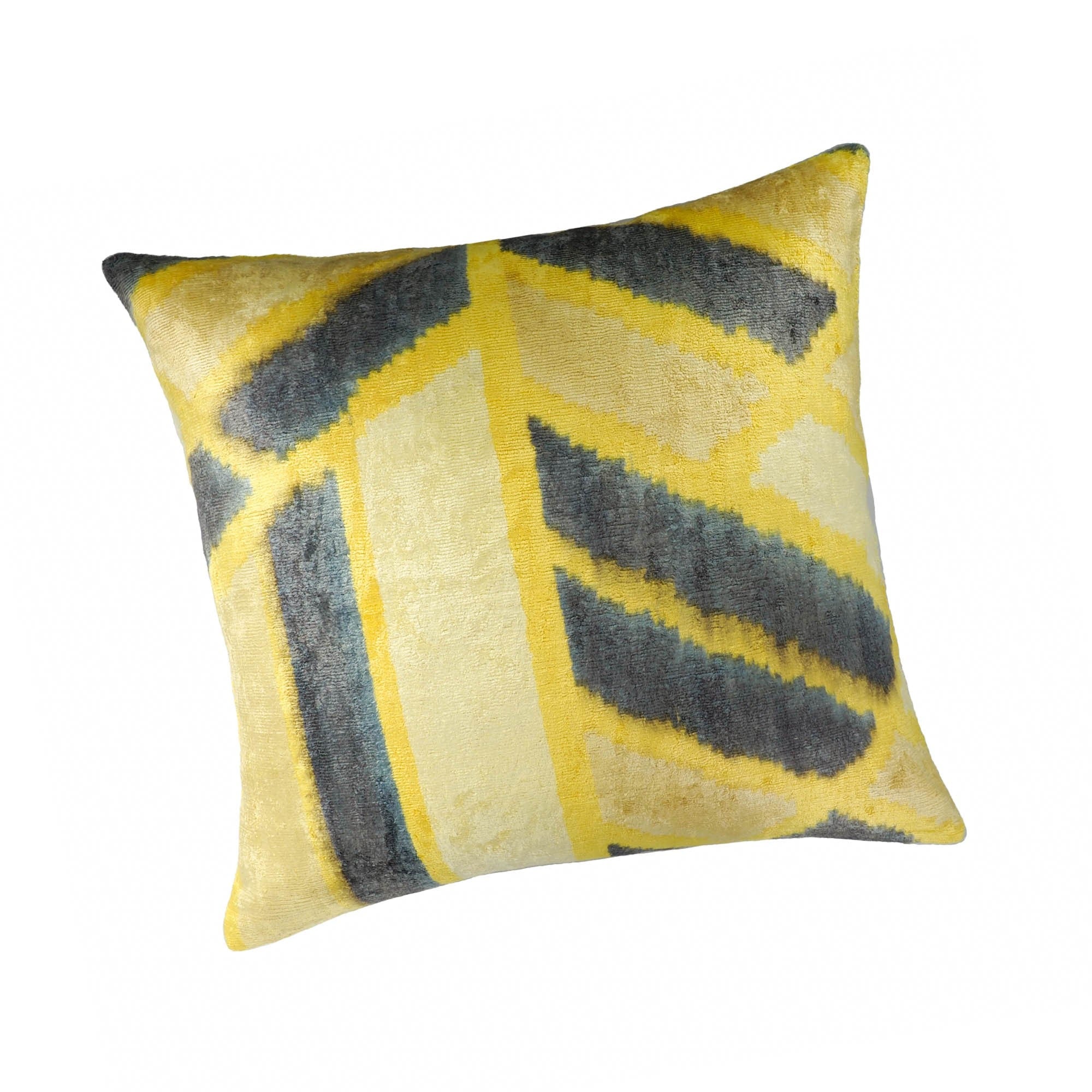 Mohawk Silk Velvet Ikat Throw Pillow Cover, 20 x 20