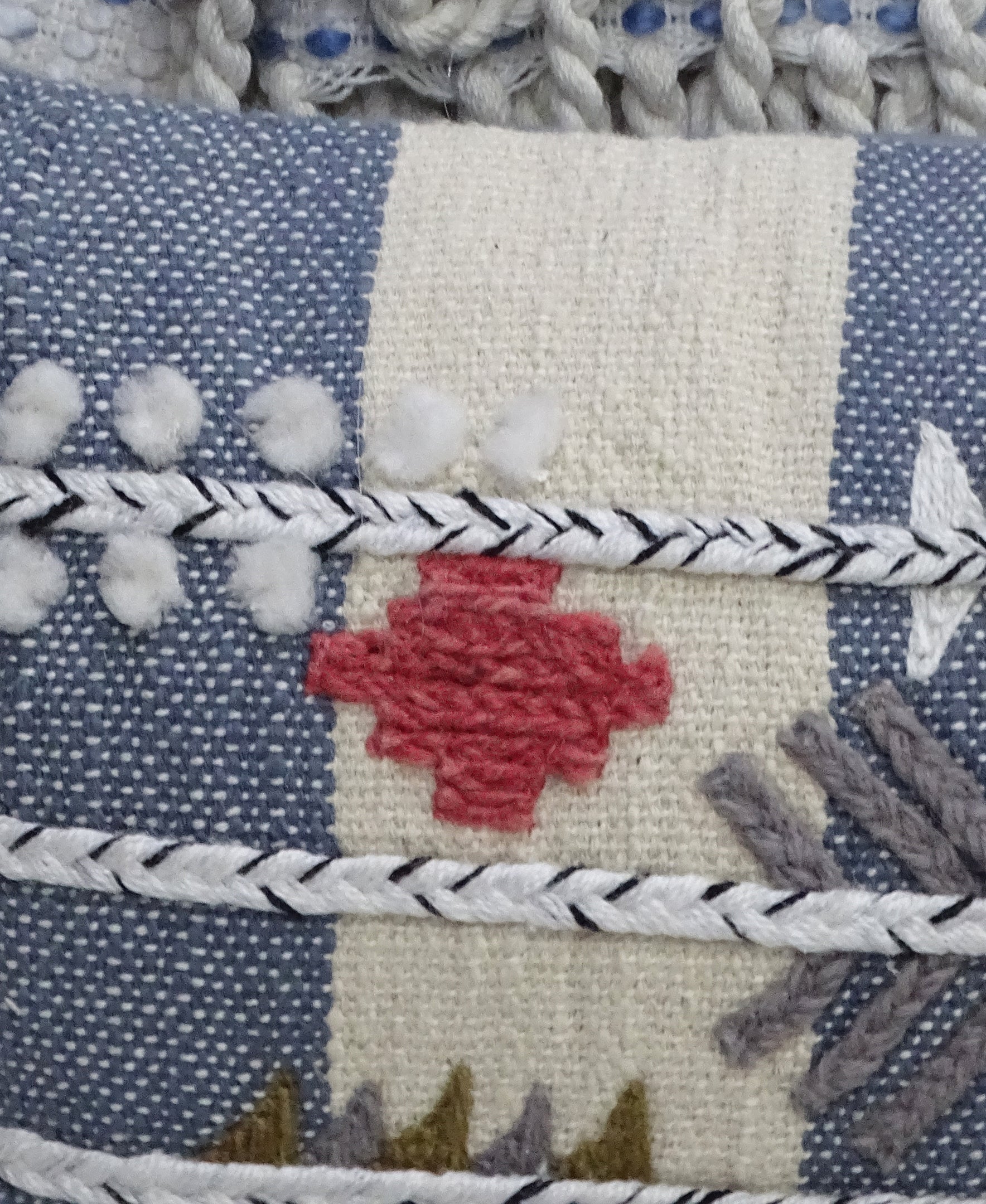 Decorative Embroidery Throw Pillow 12