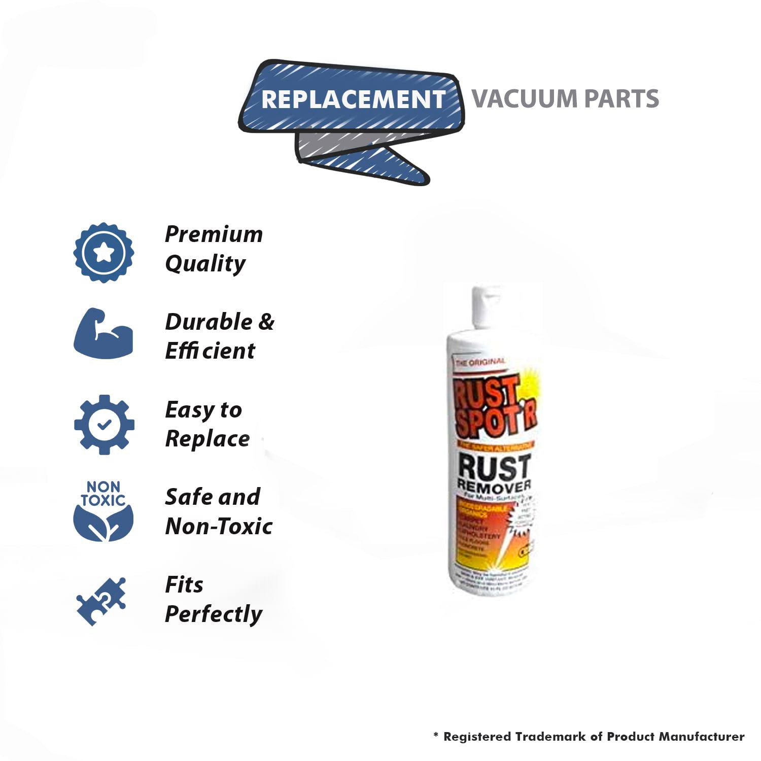 Topvacuumparts Replacement Part For Core 16OZ Rust Spot'R Squeeze Bottle # compare to part RS-100