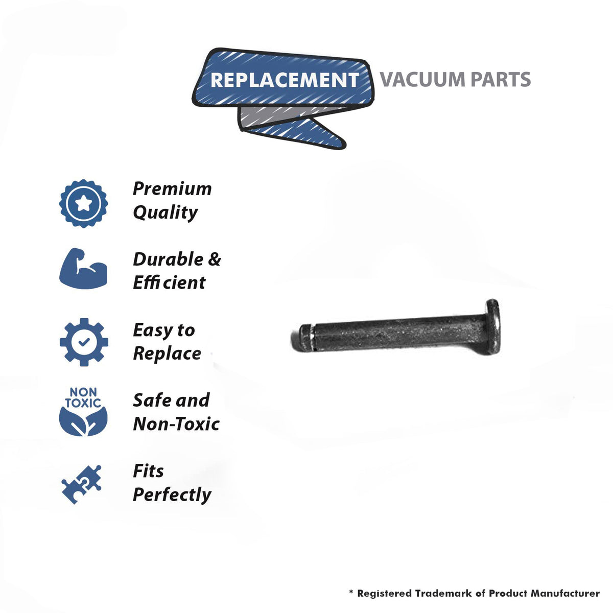Topvacuumparts Replacement Part For Sharp Replecement for ECTU470 Series Vacuum Cleaner Cam Shaft # compare to part NSFT-A023VBB0
