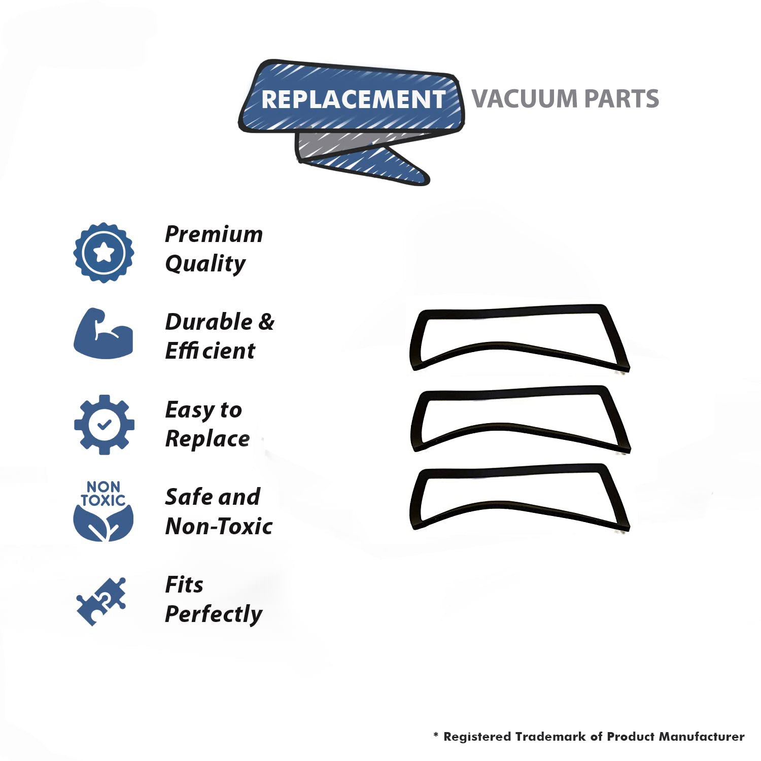 Topvacuumparts Replacement Part For Eureka, SC689, SC882, SC887 Vacuum Cleaner 3 Dirt Cup Gasket # compare to part 58223