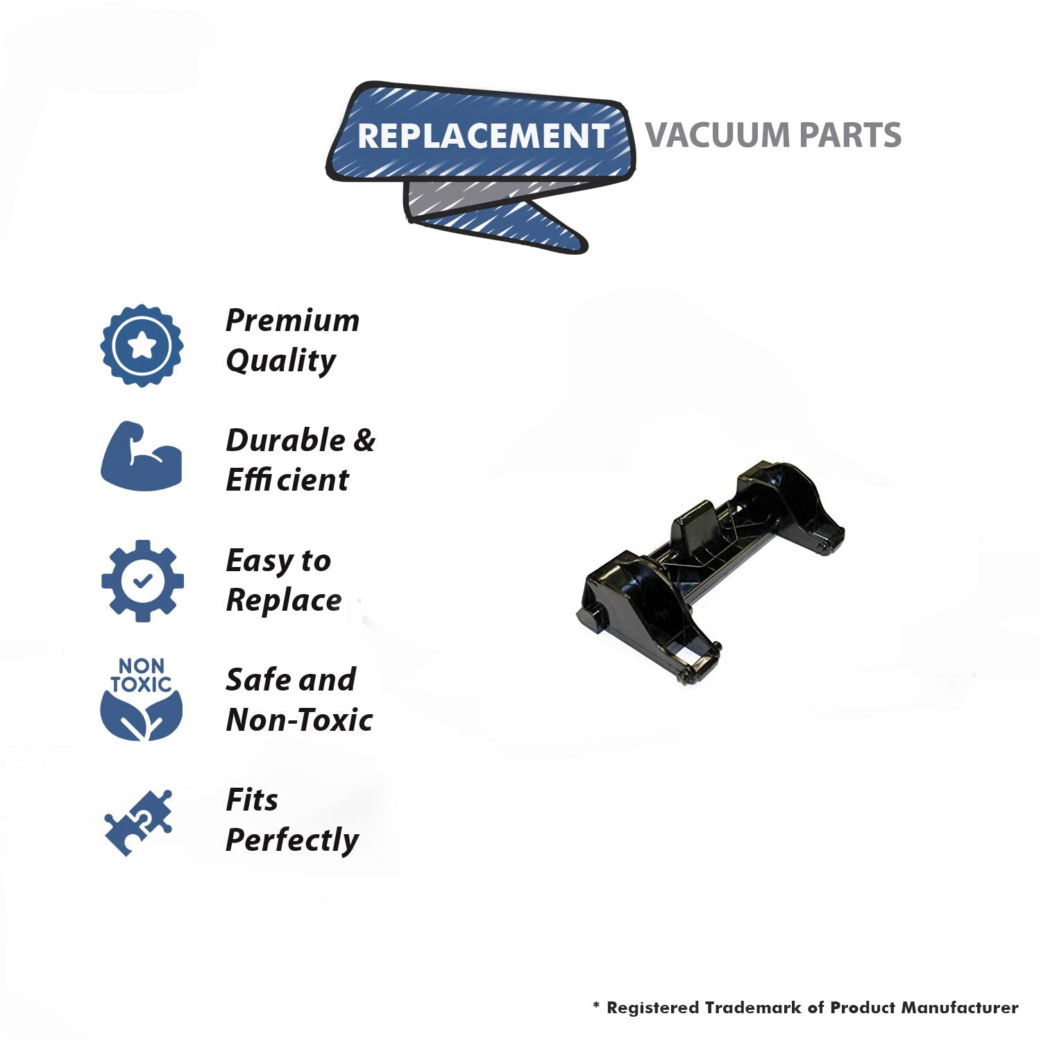 Topvacuumparts Replacement Part For Eureka, Sanitaire 5812A/5855AN/5857AZ Vacuum Cleaner Front Wheel Carriage # compare to part 71446A119N