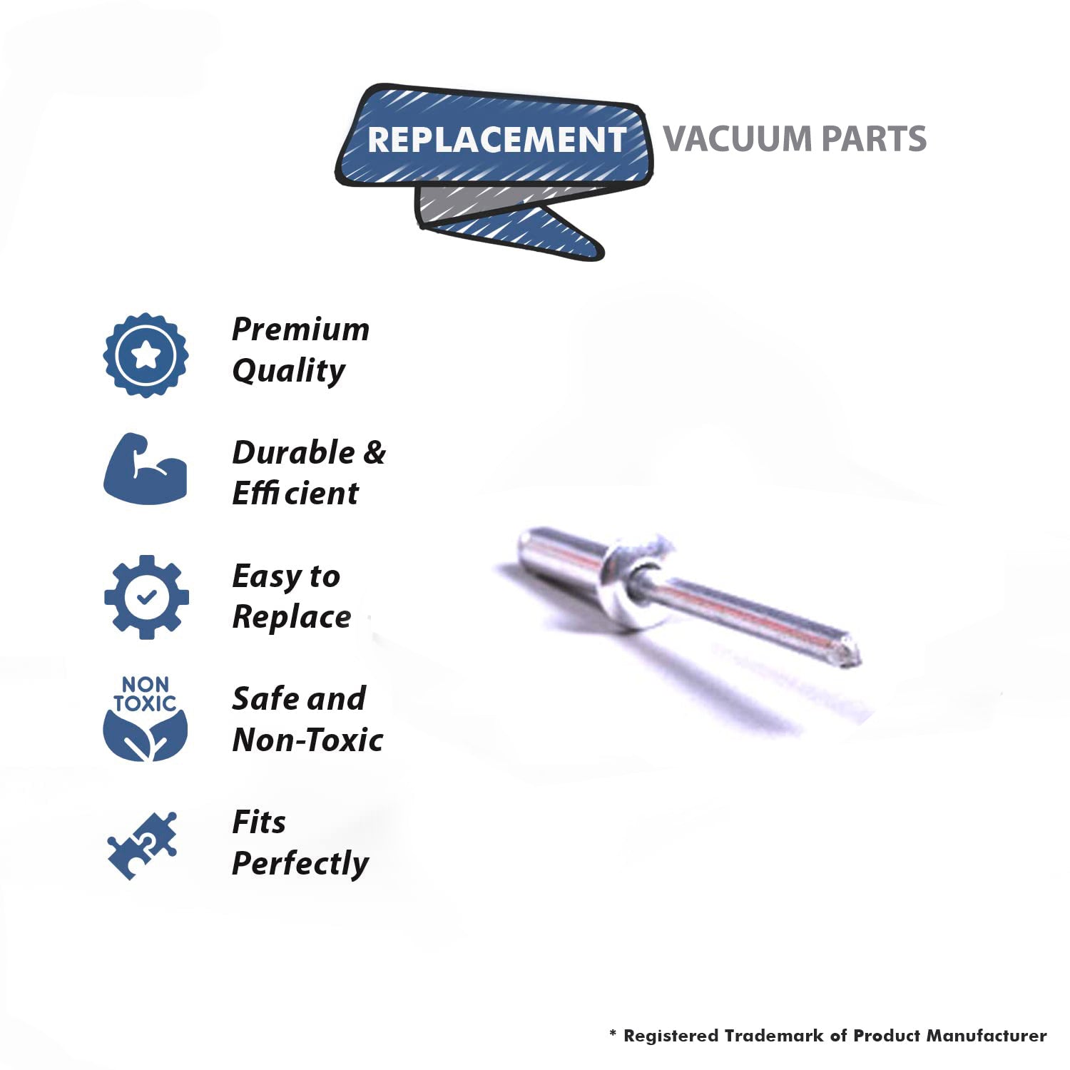 Topvacuumparts Replacement Part For Fitall 3/16 1/2 Inch Aluminum Pop Rivet # Compare to Part 6777874