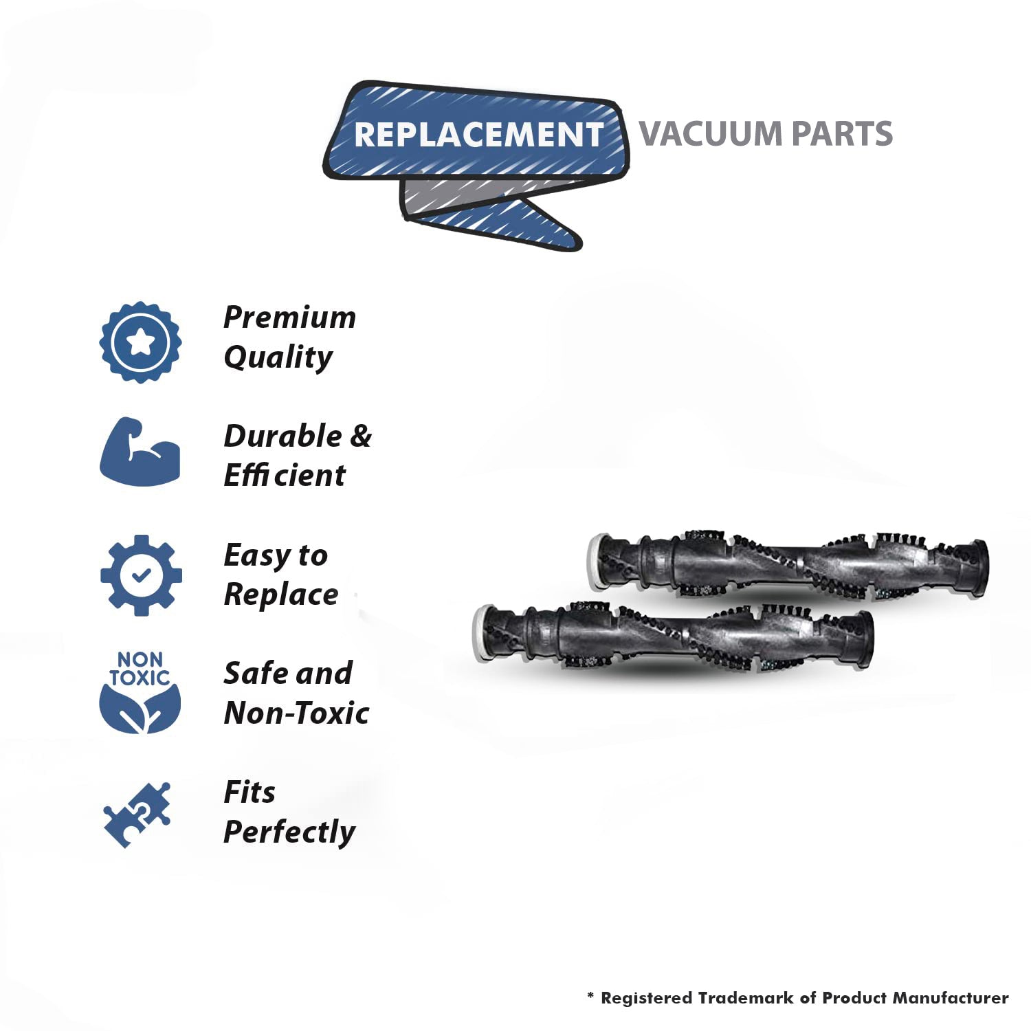 Topvacuumparts Replacement For Bissell Brushroll works with PowerForce 65823, 65822, 65821, 6583 Vacuum # Part 203-5624, 2031289, 203-1289, 2038072
