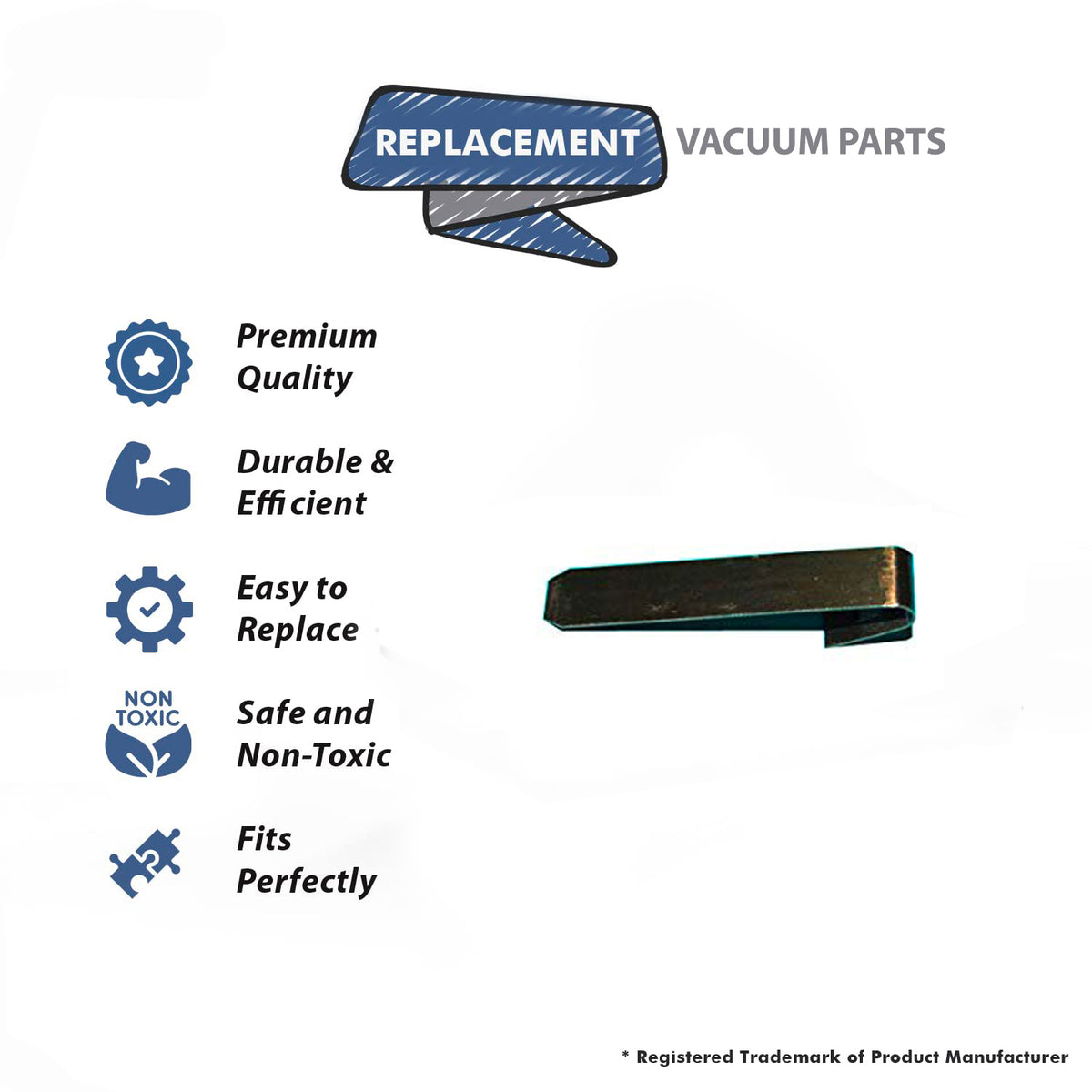 Topvacuumparts Replacement Part For Panasonic Replecement for 1050, 1060 Vacuum Cleaner Spring Dust Box # compare to part TMC80K-4D00U