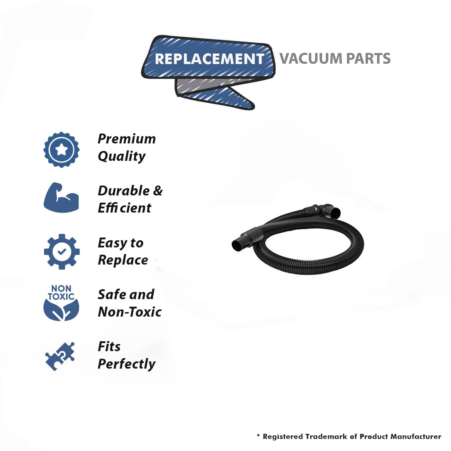 Topvacuumparts Replacement Part For Proteam Aviation Back Pack Vacuum Cleaner 11/4 Hose # compare to part 103237
