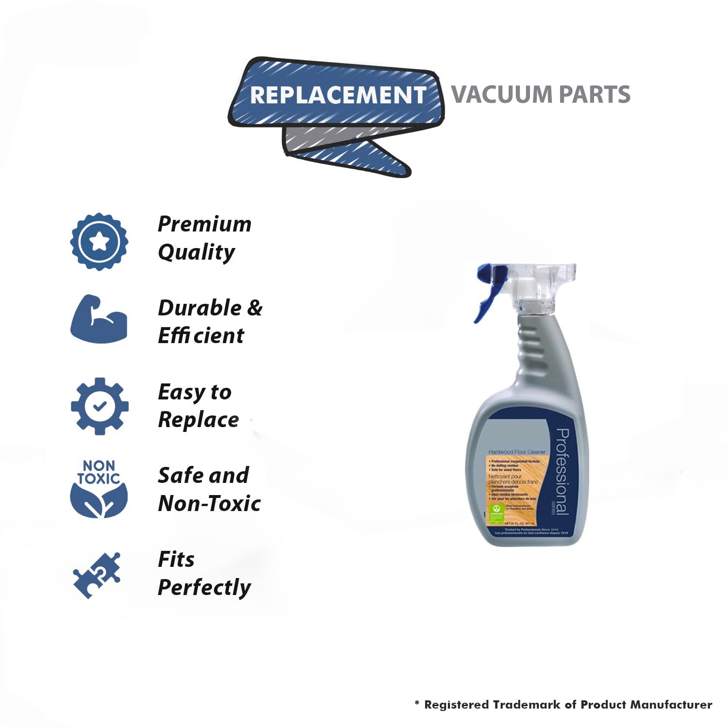 Topvacuumparts Replacement Part For Bona Pro Hardwood Floor Cleaner # Compare to Part WM700051187
