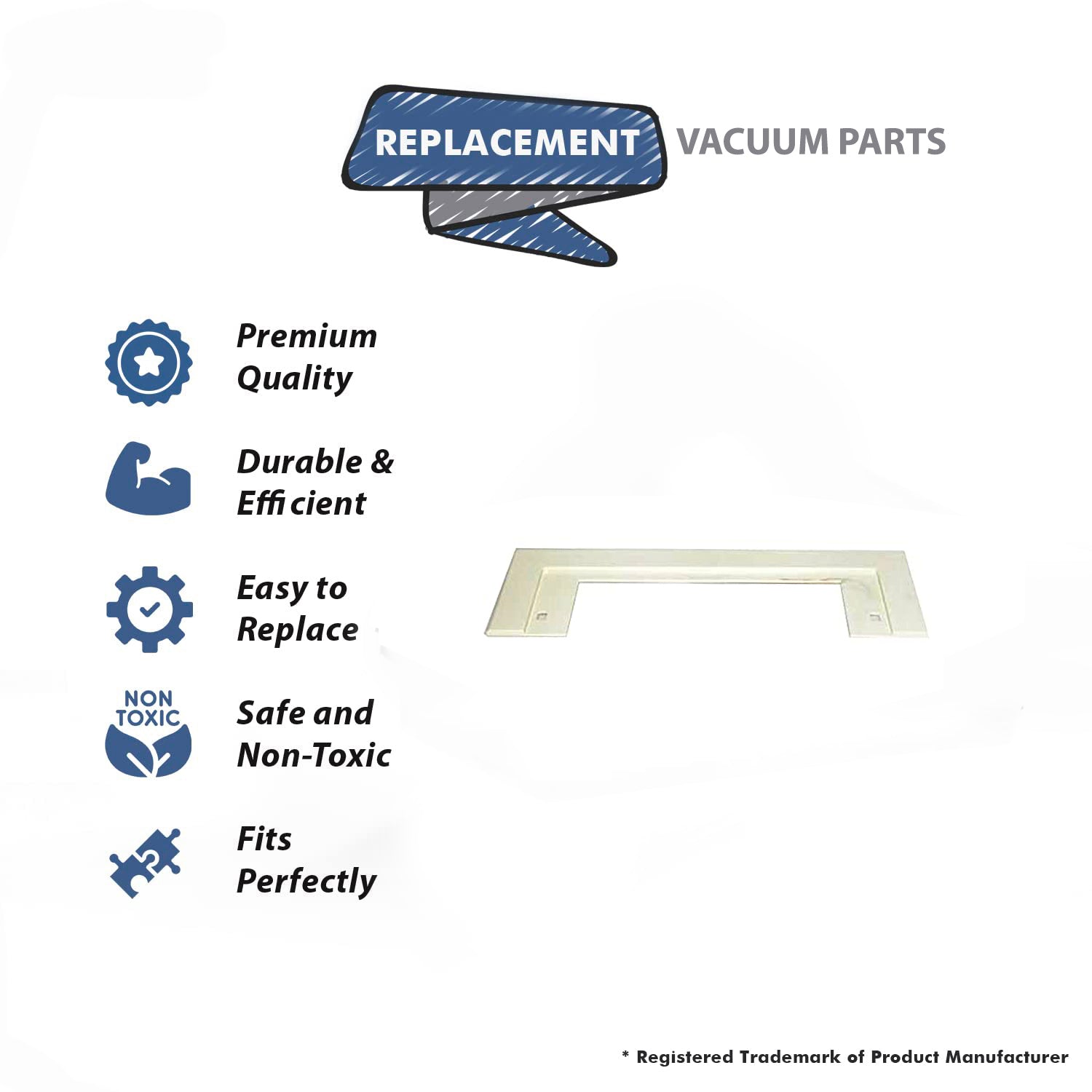 Topvacuumparts Replacement Part For Canplas-Hayden Cansweep Vacuum Cleaner Almond Trim Plate # compare to part 845621A