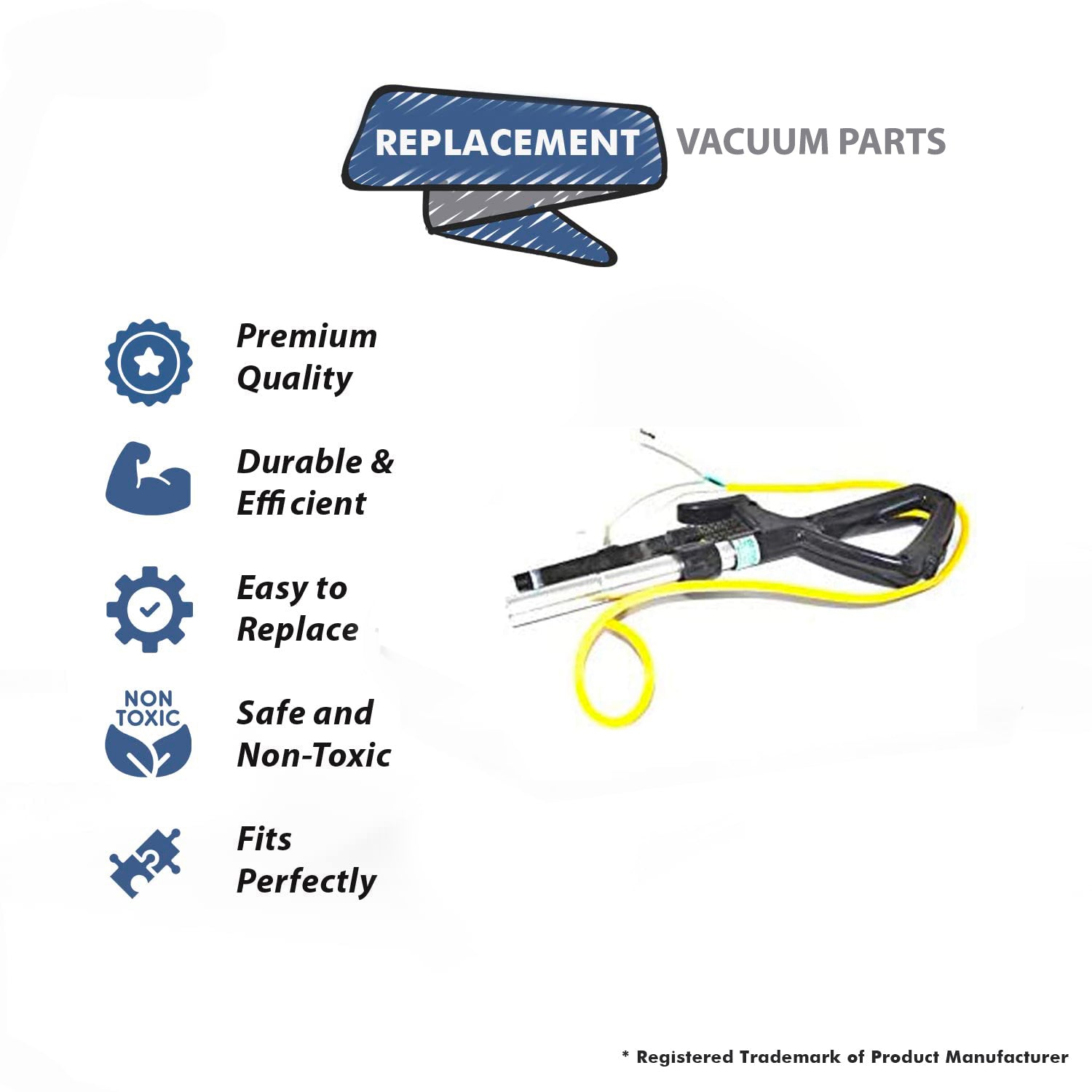 Topvacuumparts Replacement Part For Bissell BGU8000 Commercial Upright Vacuum Cleaner Handle Tube Assembly # compare to part U8000-1