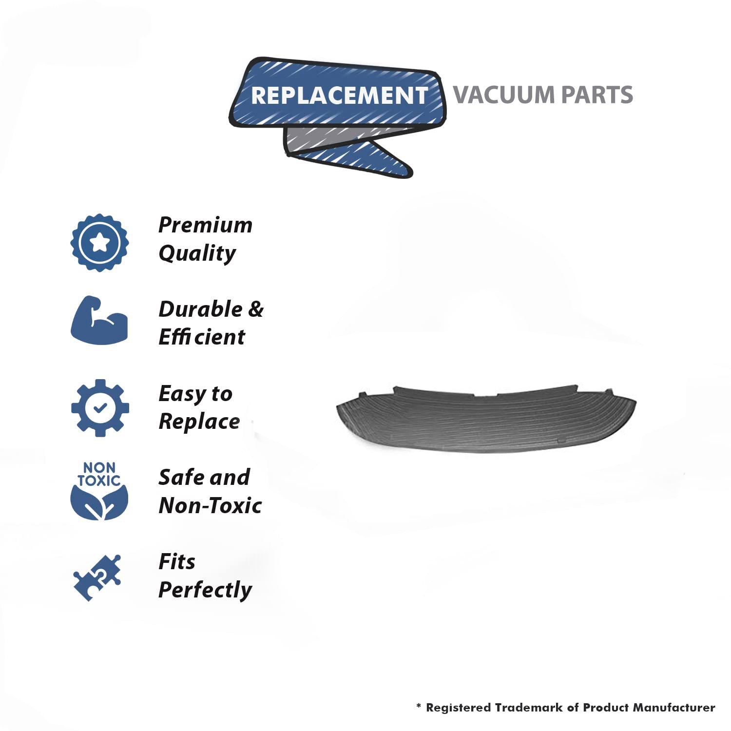 Topvacuumparts Replacement Part For Sharp Replecement for EC-12SXT5 Vacuum Cleaner Blue Blank Lense # compare to part PLNS-A008VBFG