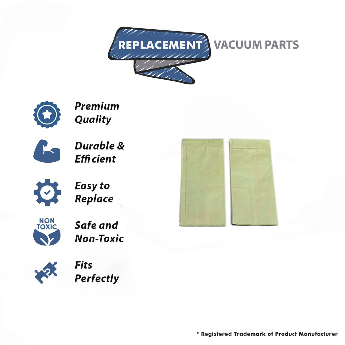 Topvacuumparts Replacement Part For Hoover CH30000 PortaPower Lightweight Commercial Canister Vacuum (5 Paper Bags) # compare to part 4010038N