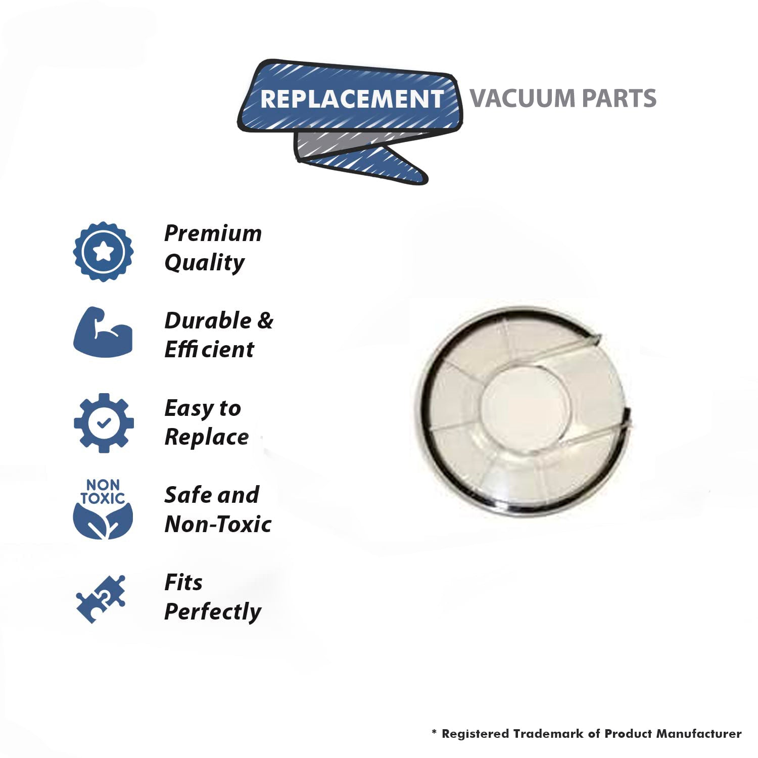 Topvacuumparts Replacement Part For Koblenz U-5307 Upright Vacuum Cleaner Fan Cover # compare to part 46-2036-5
