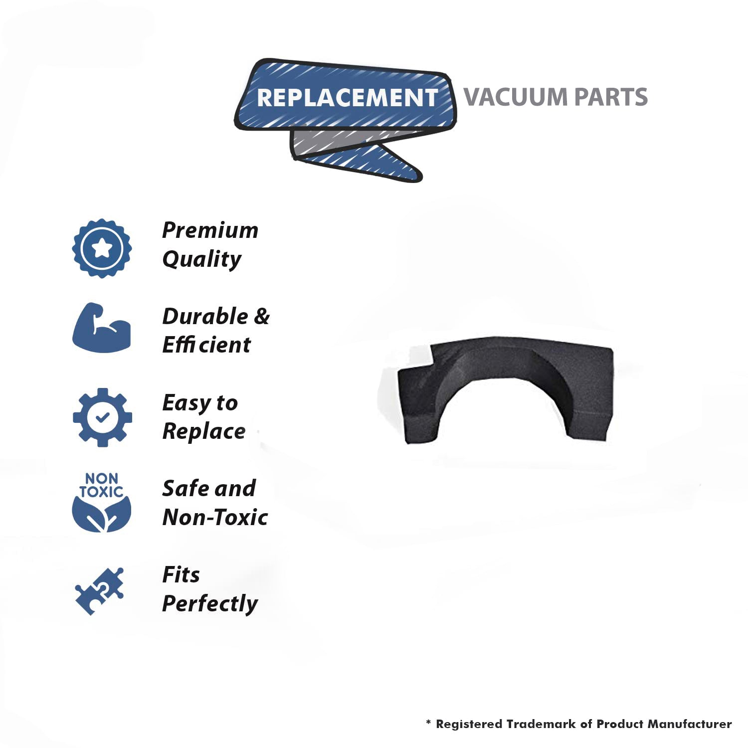 Topvacuumparts Replacement Part For Hoover S2037 Power Nozzle Upright Vacuum Cleaner Motor Dirt Seal # compare to part 38781003