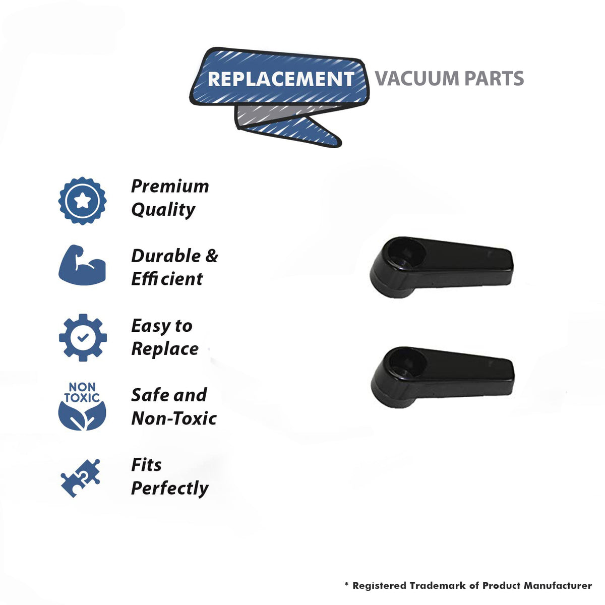 Topvacuumparts Replacement Part For Carpet Pro Vacuum Cleaner Metal Handle Upper Cord Two Hook # compare to part B430-0331