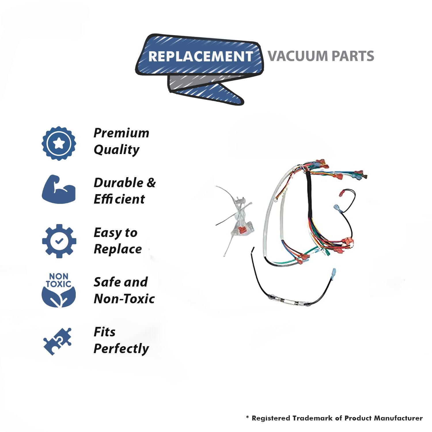 Topvacuumparts Replacement Part For Hoover Vacuum Wiring Harness Kit Fits Surge Series A And B Models # compare to part 440001377