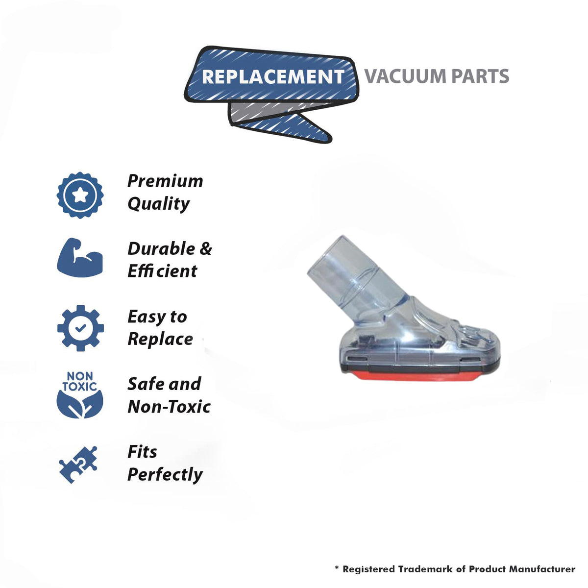 Topvacuumparts Replacement Part for Hoover Power Drive Bagless Multi Floor Upright UH74210M Vacuum Cleaner Upholstery Tool