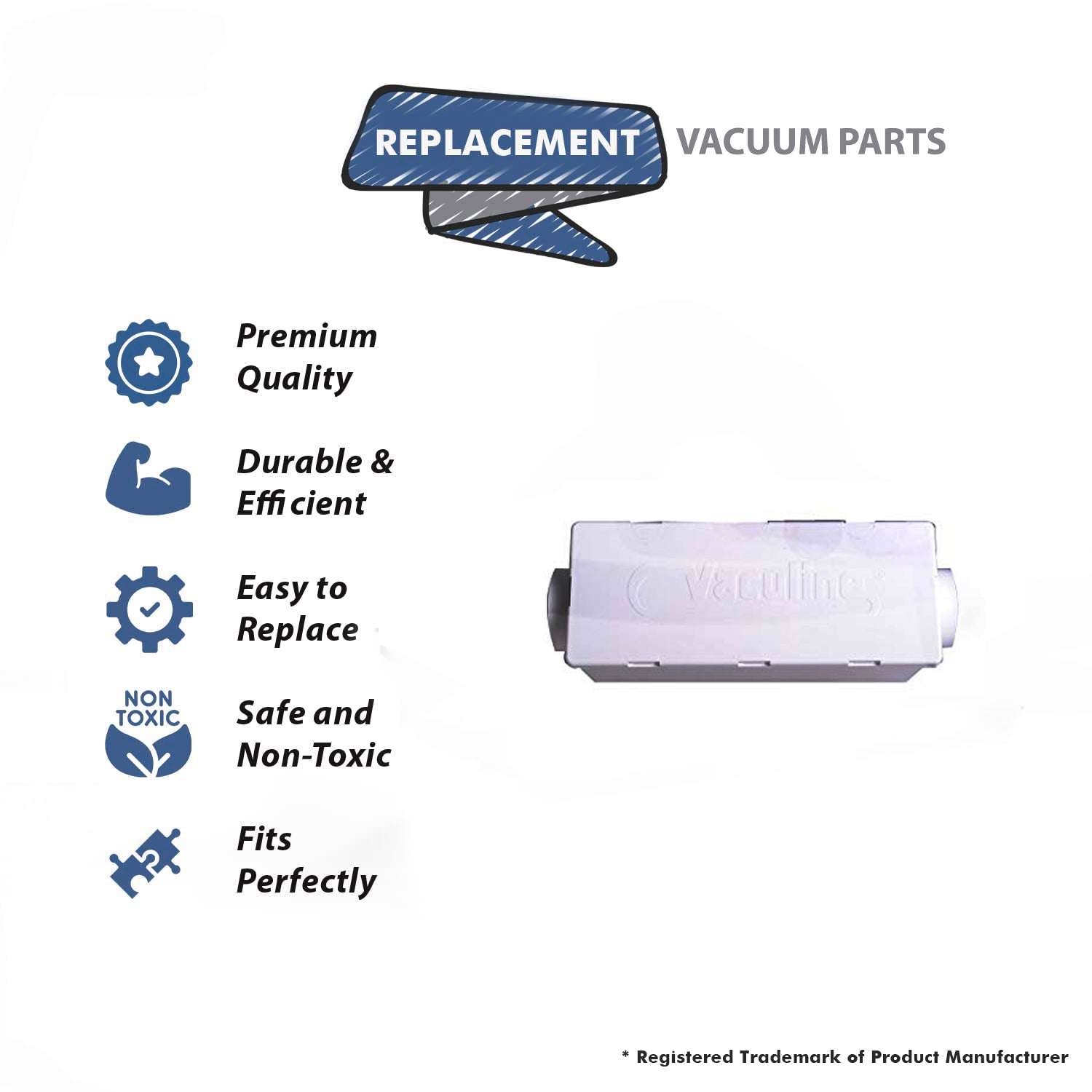 Topvacuumparts Replacement Part For Canplas - Hayden Central Vacuum Built in System Muffler # compare to part 765500W