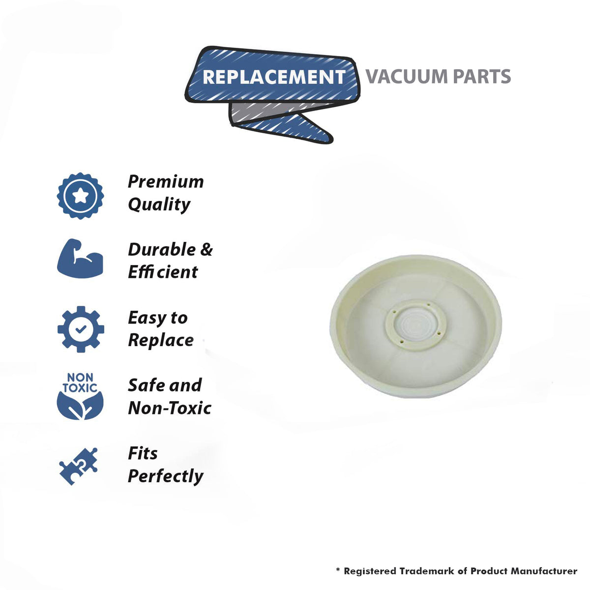 Topvacuumparts Replacement Part For Vacuum Cleaner Bottom Pan # compare to part 430001168