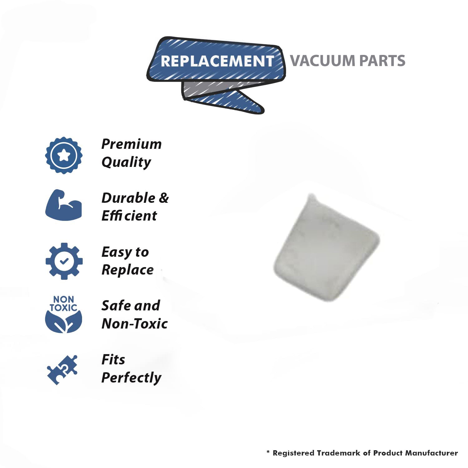 Topvacuumparts Replacement Part For Turbo Cat Vacuum Cleaner Wand Spring Retaining Cap # Compare to Part 7217-02