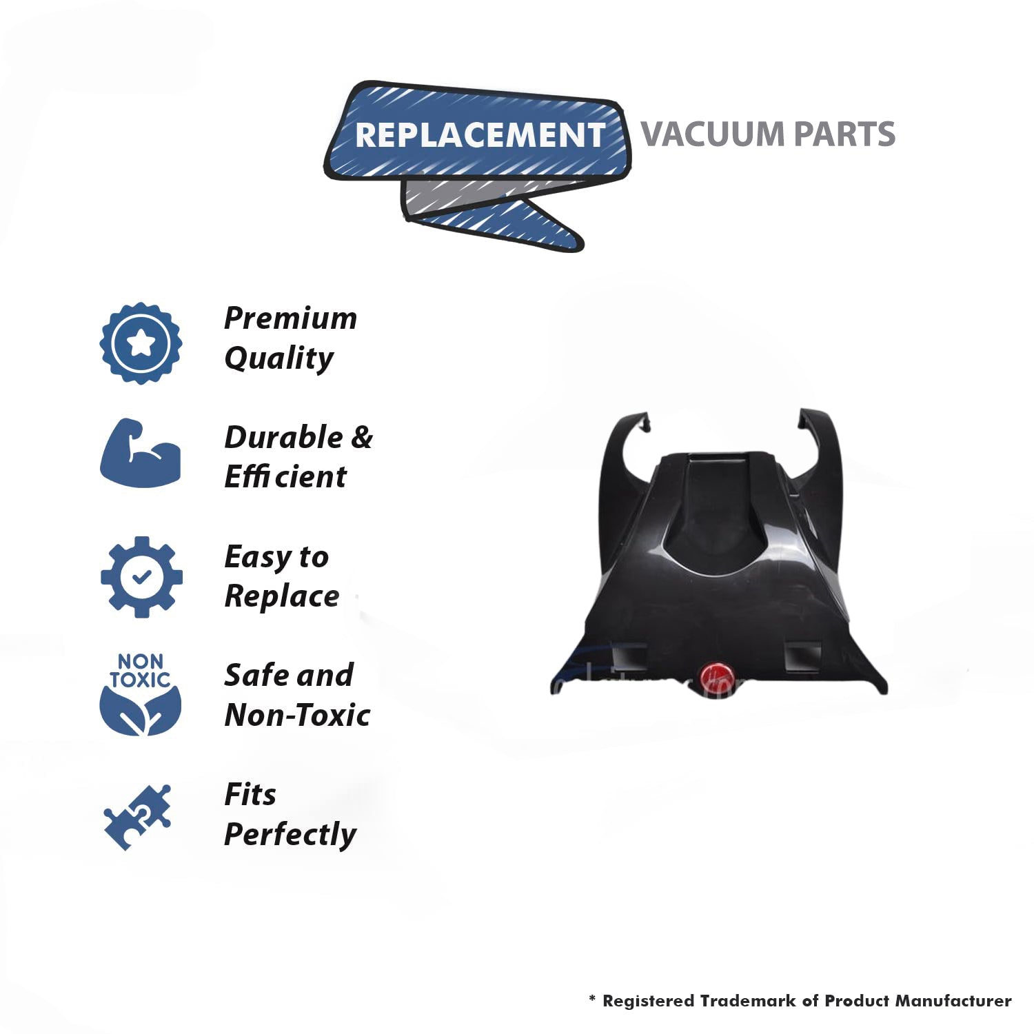 Topvacuumparts Replacement Part For Hoover F7205, F7210, F7225 V-2 Series Steam Vacuum Cleaner Hood # compare to part 37271092
